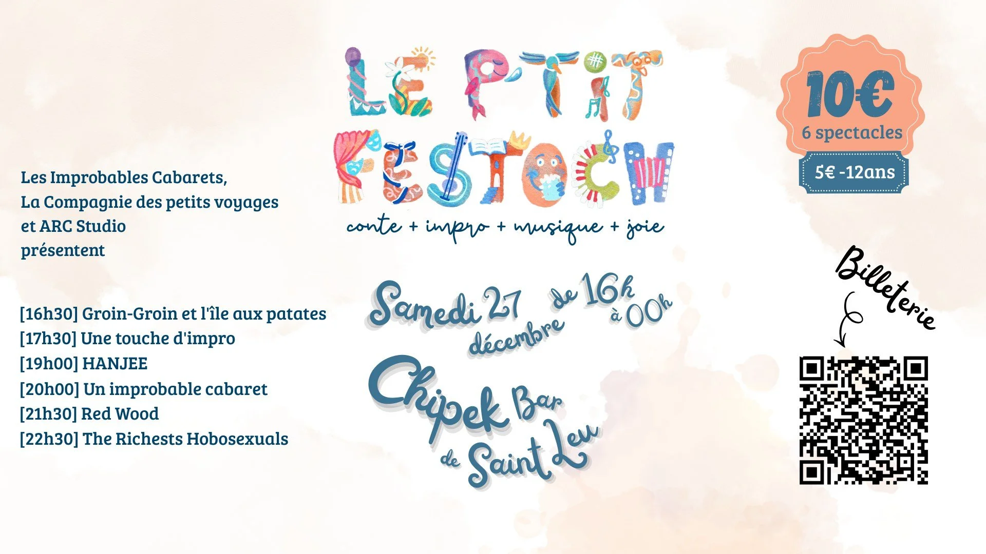 LE P'TITI FESTOCH ! / THE RICHEST HOBOSEXUALS + RED WOOD + HANJEE (5-10€)