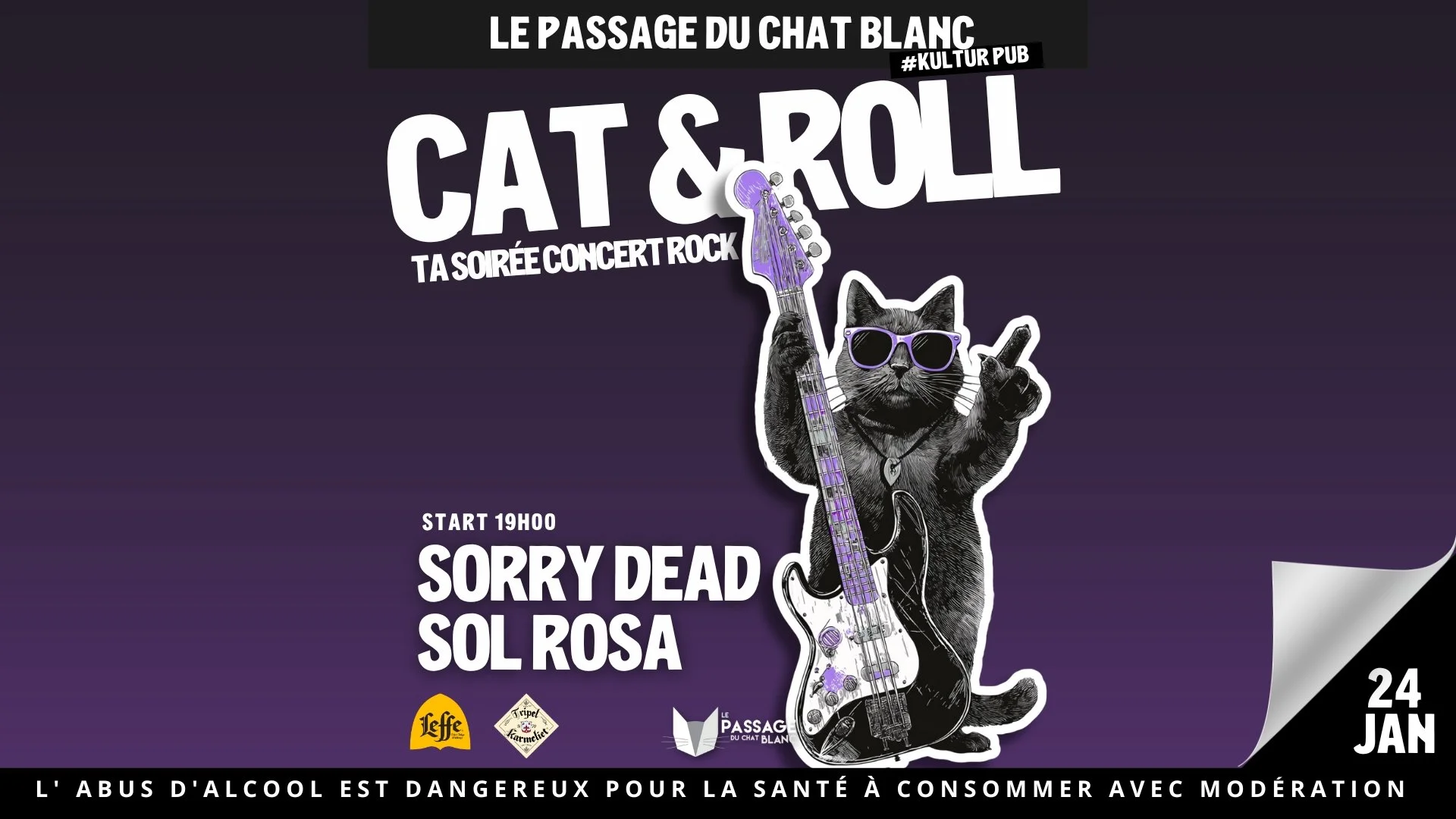 CAT &amp; ROLL / SOL ROSA + THE SORRY DEAD (GRATUIT)