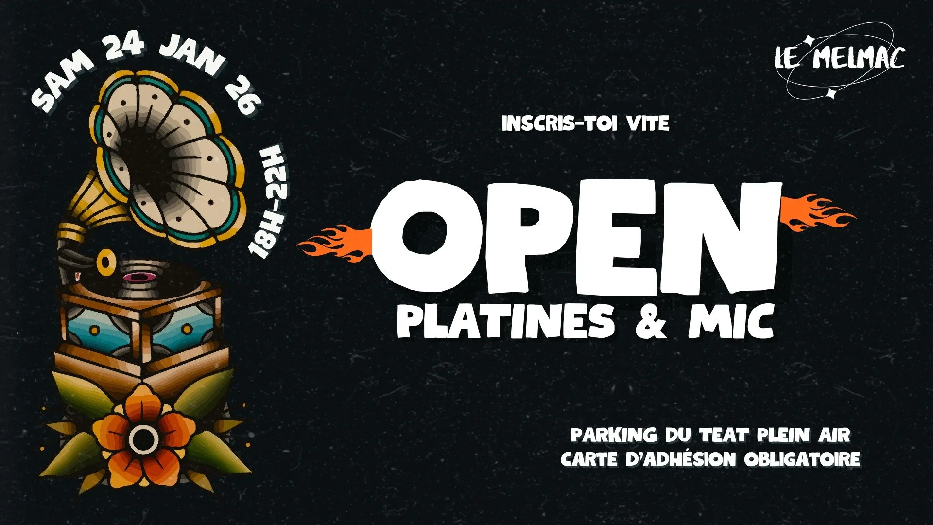 OPEN PLATINES &amp; OPEN MIC (GRATUIT AVEC ADHÉSION)