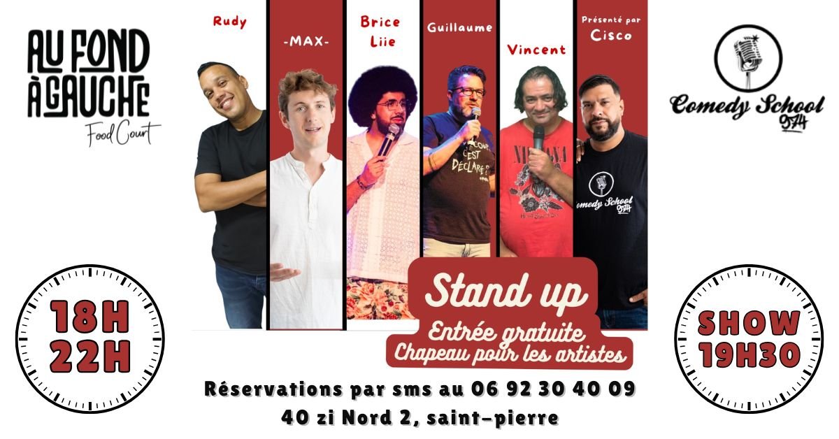 SOIRÉE STAND-UP AU FOND À GAUCHE FOODCOURT (GRATUIT)