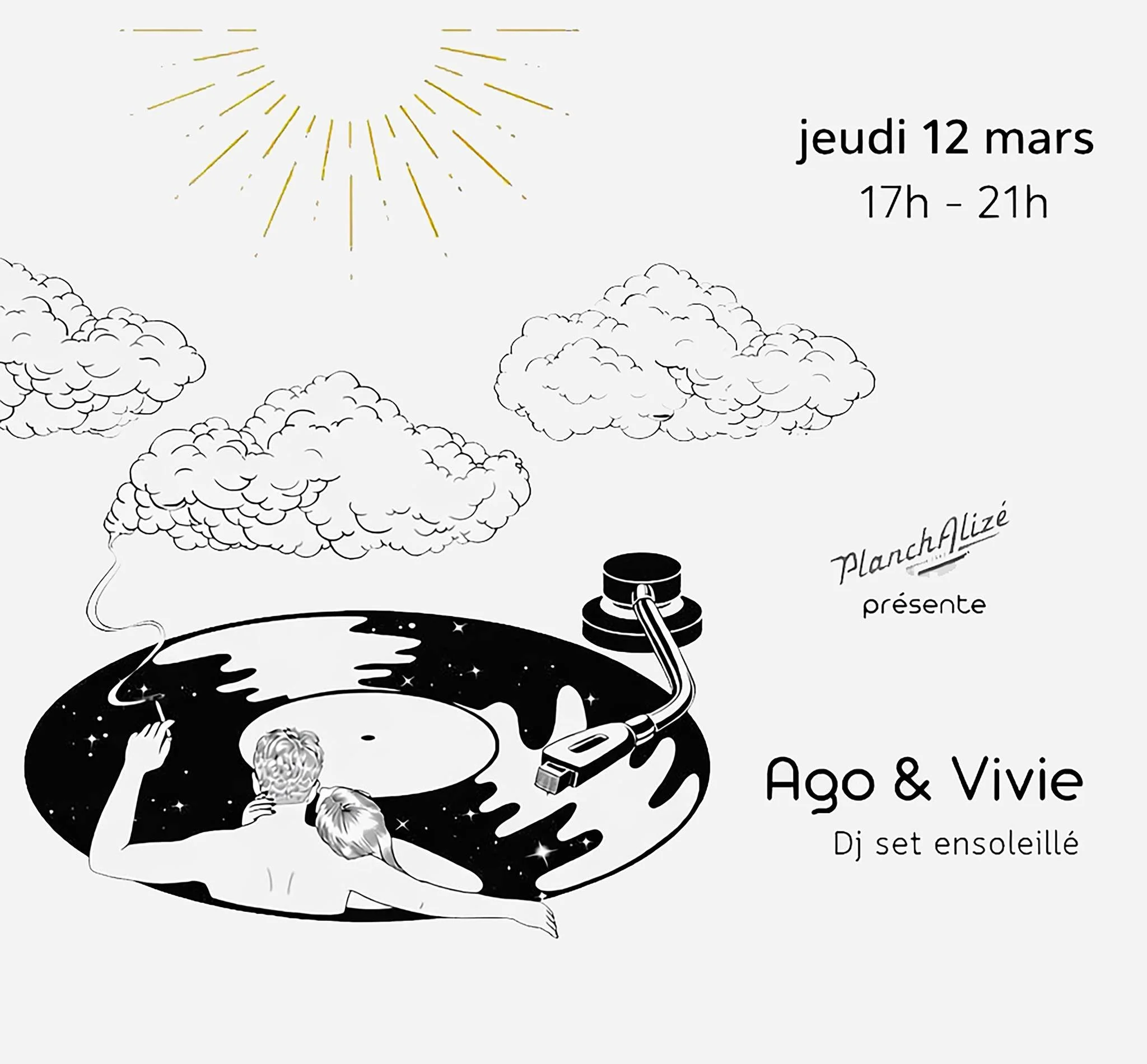 DJ SET ENSOLEILLÉ / AGO &amp; VIVIE (GRATUIT)