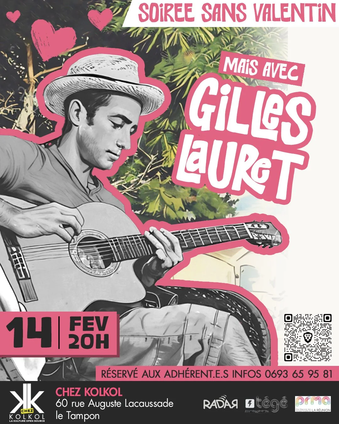 SOIRÉE SANS VALENTIN MAIS AVEC GILLES LAURET (PRIX LIBRE POUR LES ADHÉRENTS)