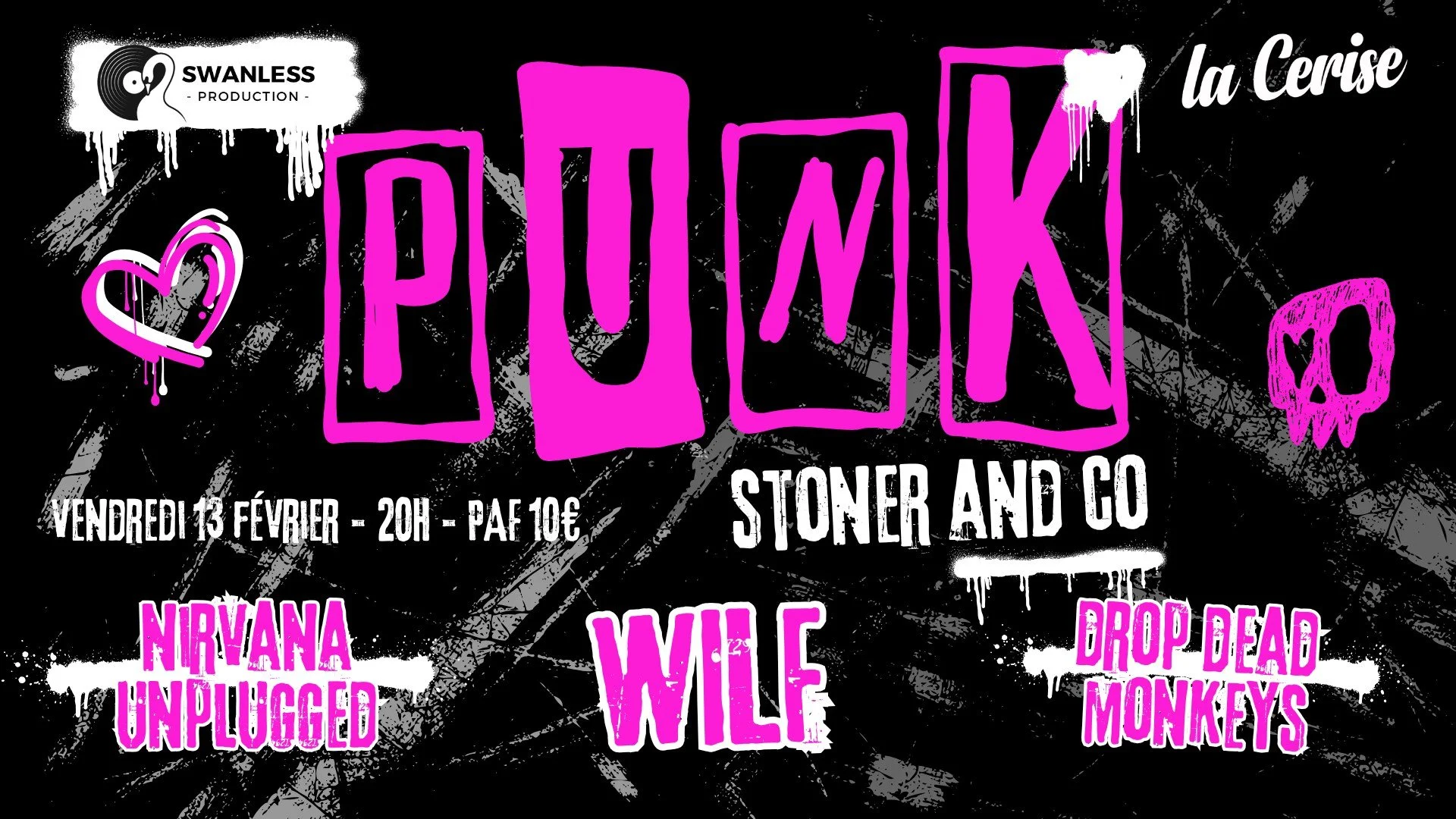 SWAN LIVES #3 / NIRVANA UNPLUGGED + WILF + DROP DEAD MONKEYS (10€)