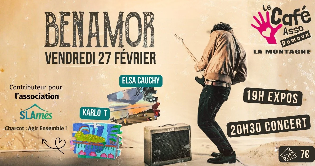 VERNISSAGE + CONCERT / BENAMOR (GRATUIT SUR INSCRIPTION)