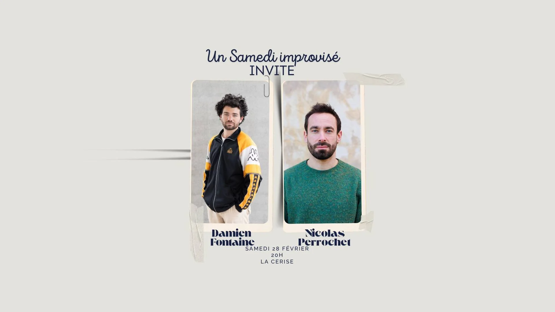 UN SAMEDI IMPROVISÉ / DAMIEN FONTAINE ET NICOLAS PERROCHET (12€)