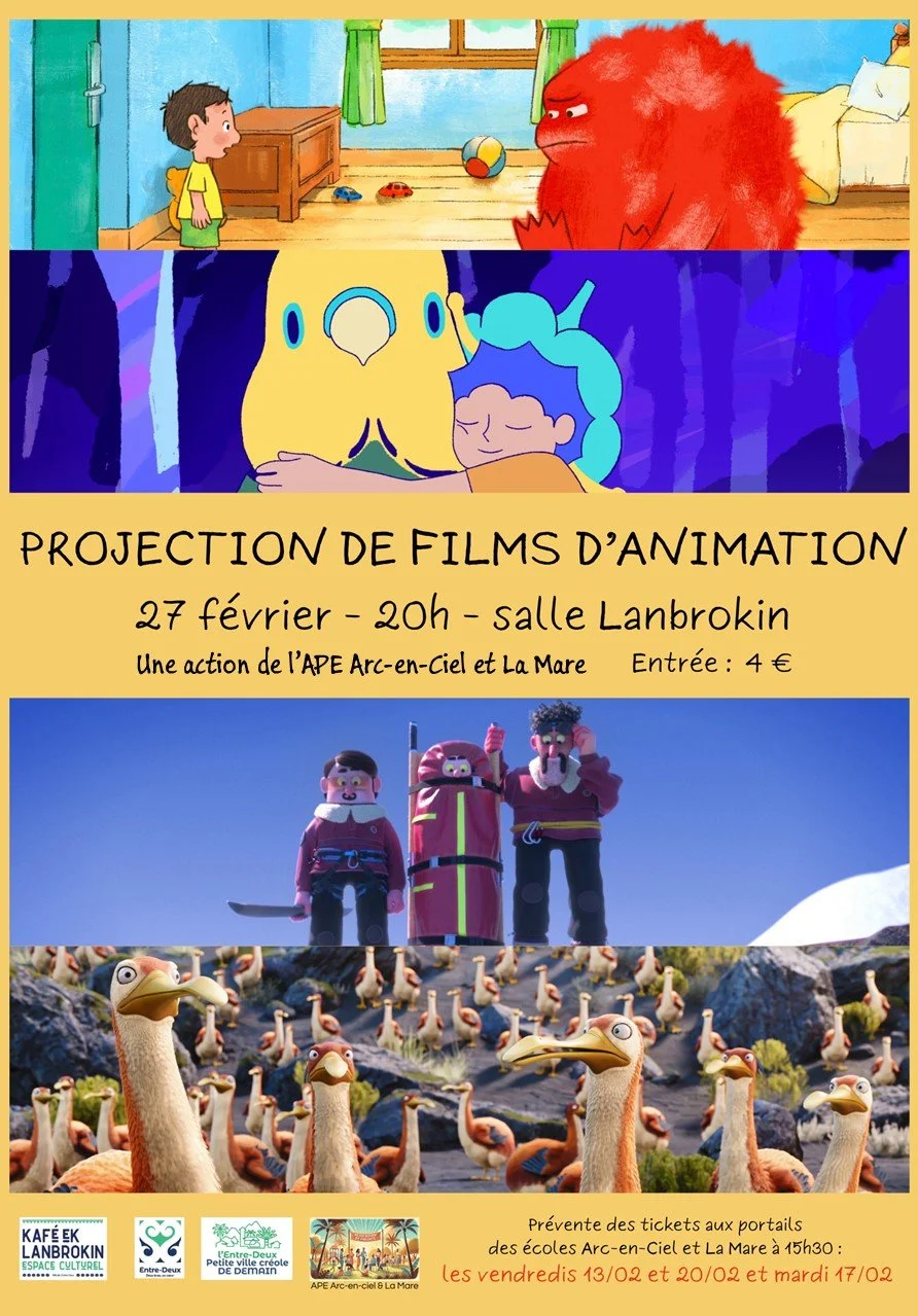 PROJECTION DE FILMS D'ANIMATION AU LANBROKIN (4€)
