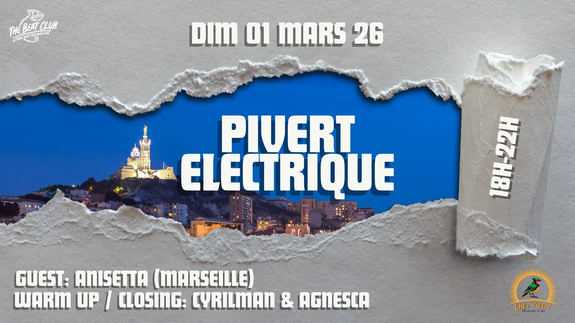 PIVERT ÉLECTRIQUE #13 / ANISETTA (BÉO COLLECTIF MARSEILLE) + THE BEAT CLUB (GRATUIT)