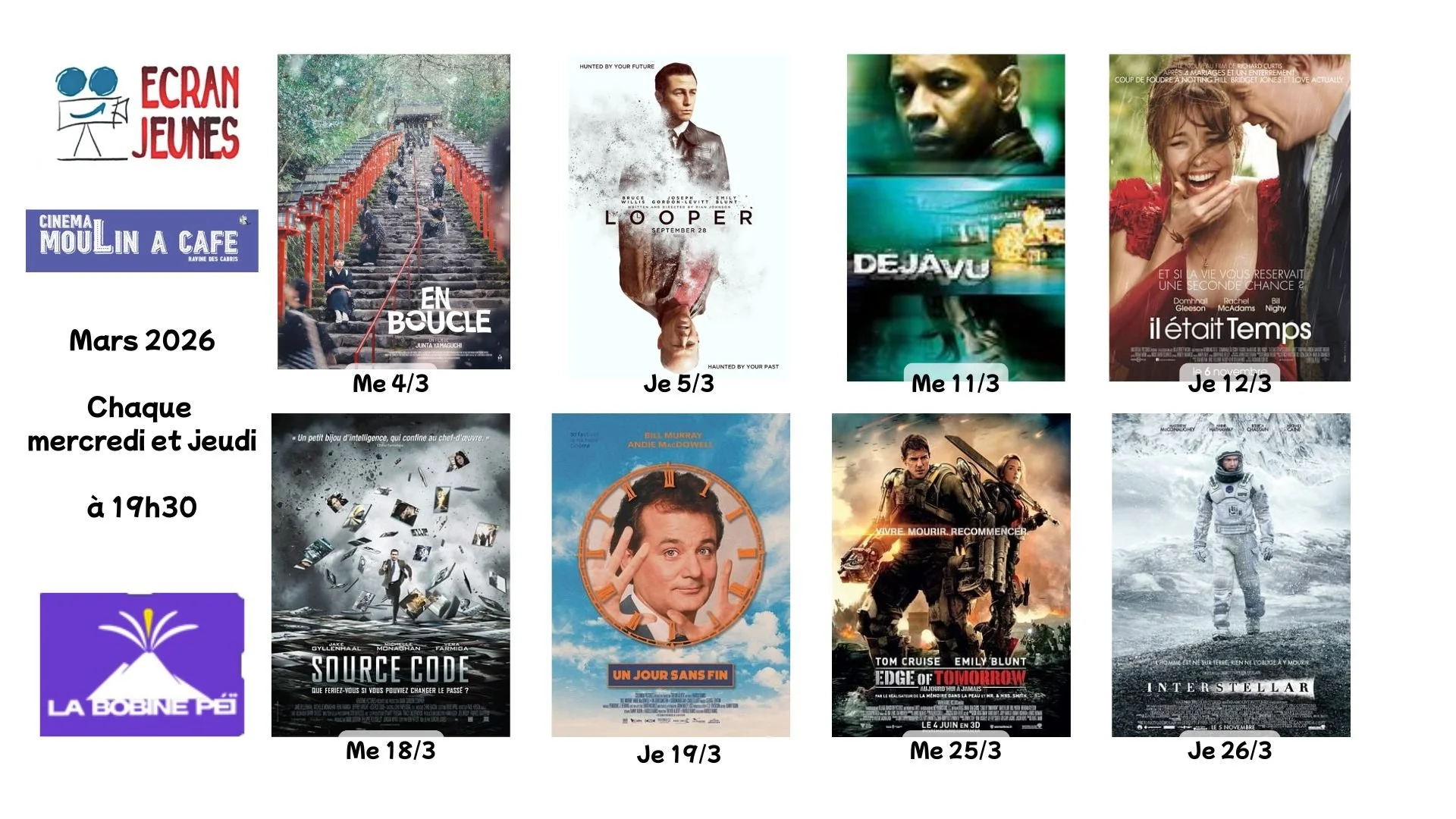 ÉCRAN JEUNES / PROGRAMME DE MARS