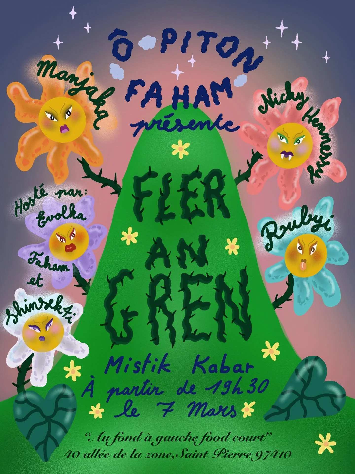 Ô PITON FAHAM / FLÈR AN GRÈN (GRATUIT)