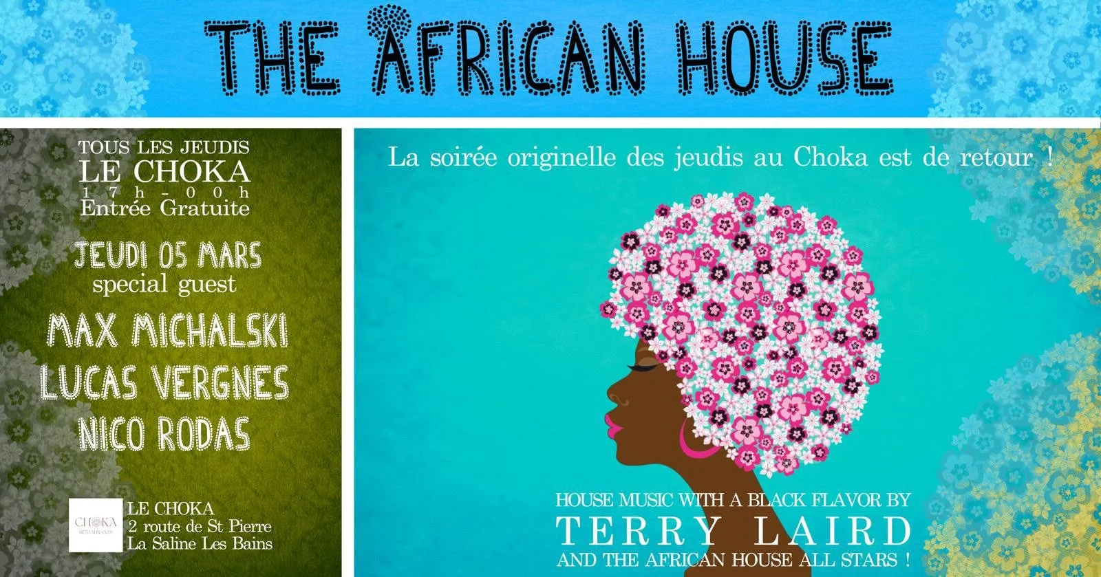 THE AFRICAN HOUSE / TERRY LAIRD + LUCAS VERGNE + MAX MICHALSKI + NICO RODAS (GRATUIT)