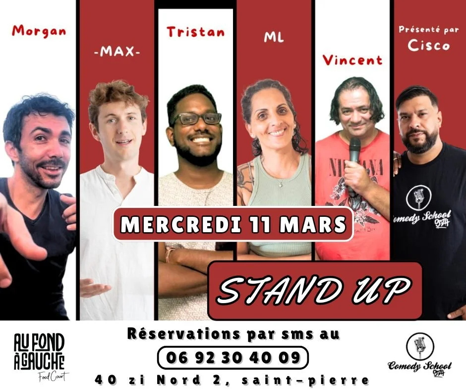 SOIRÉE STAND-UP AU FOND À GAUCHE FOODCOURT (GRATUIT)