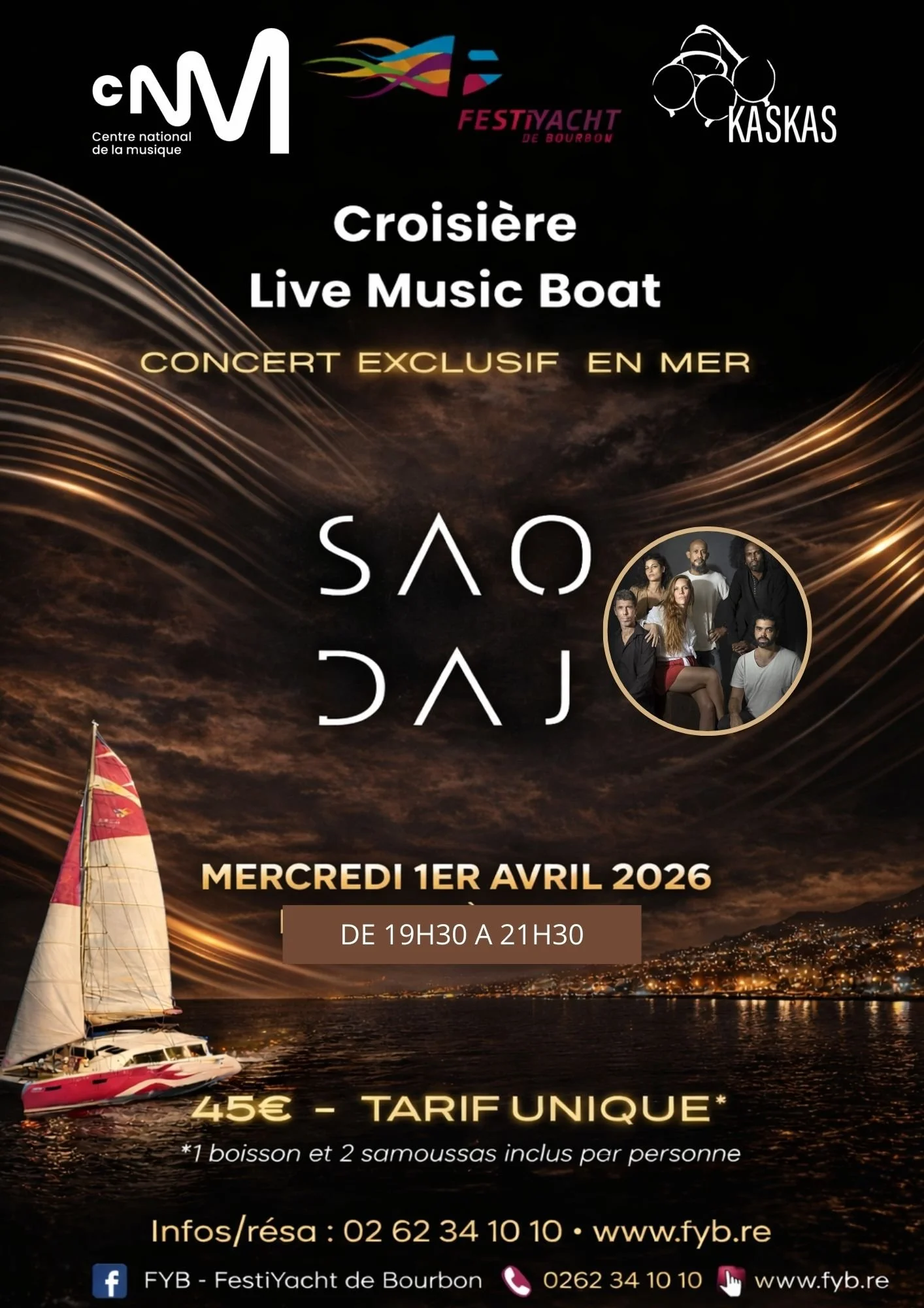 CONCERT CROISIÈRE / SAODAJ' (45€)