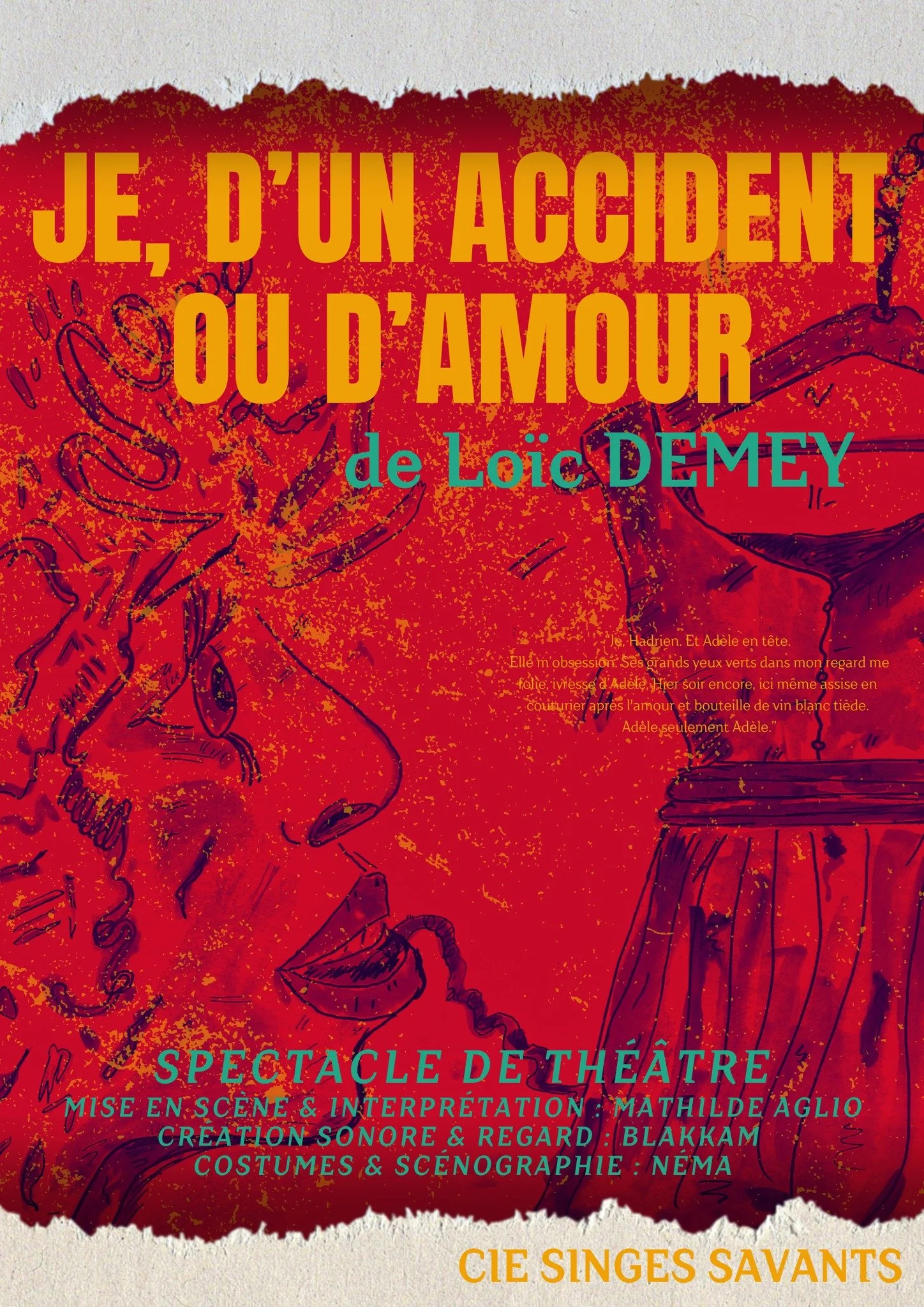 CIE DES SINGES SAVANTS / JE, D'ACCIDENT OU D'AMOUR (GRATUIT SUR RÉSERVATION)