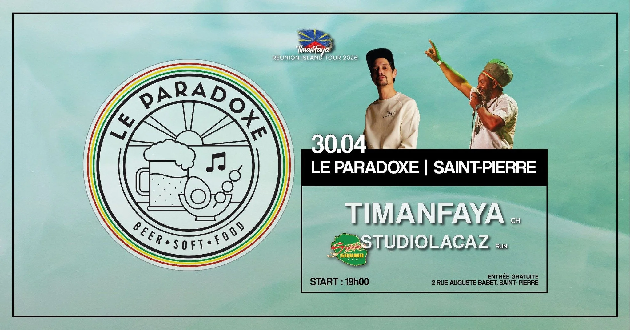 REGGAE ROCK HIP HOP / TIMANFAYA + STUDIOLACAZ  (GRATUIT)