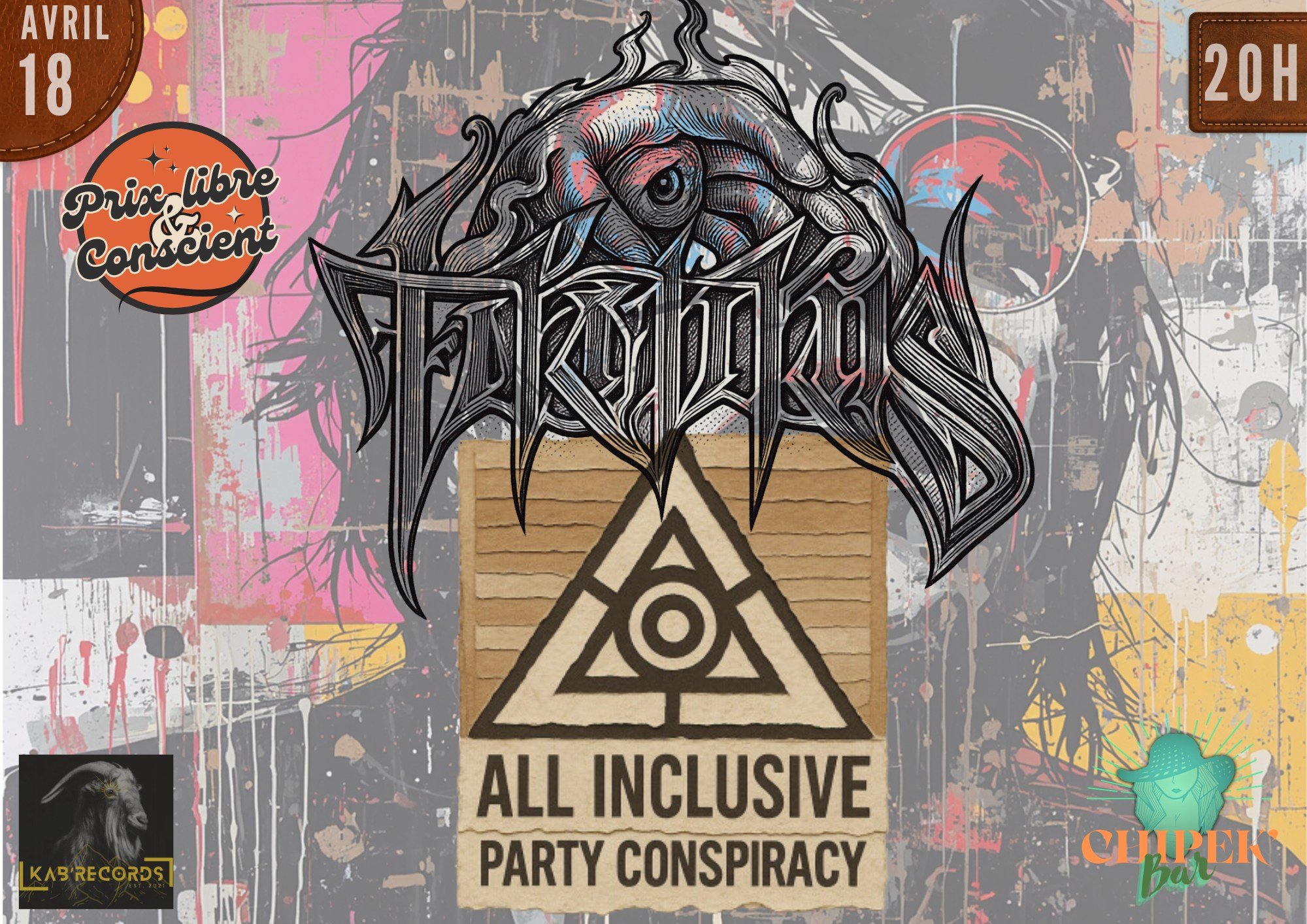 POST NOISE + PUNK ROCK / ALL INCLUSIVE PARTY CONSPIRACY + TUKATUKAS (PRIX LIBRE)