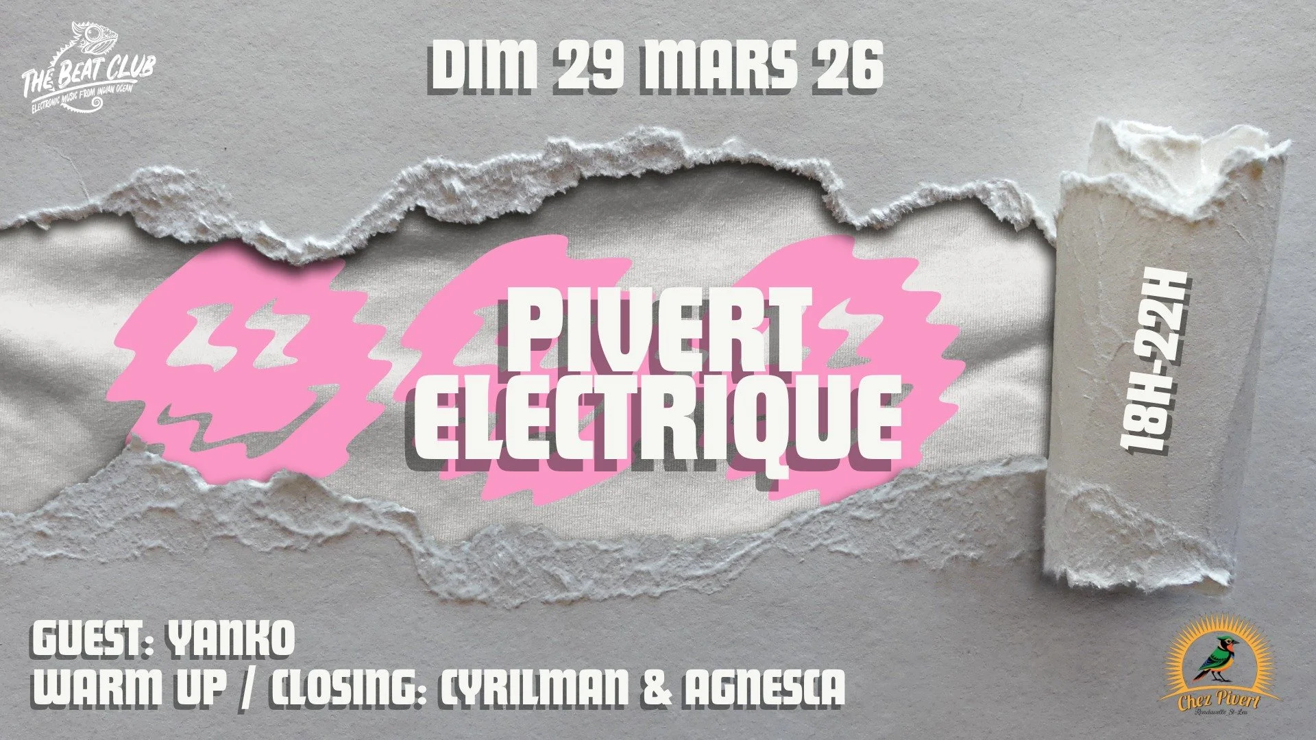 LE PIVERT ÉLECTRIQUE / THE BEAT CLUB + YANKO (GRATUIT)