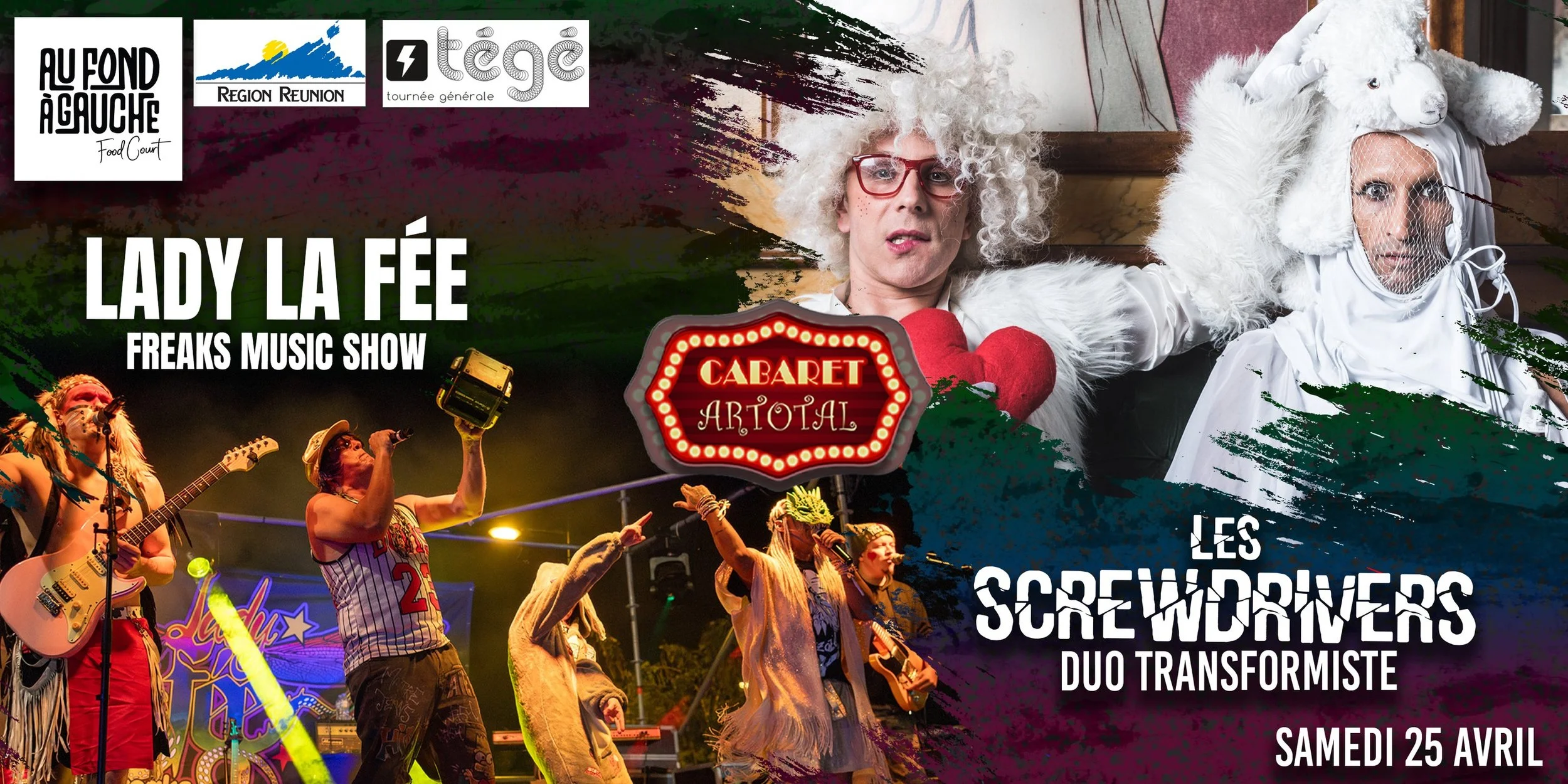 CABARET ARTOTAL / LES SCREWDRIVERS + LADY LA FÉE (GRATUIT)