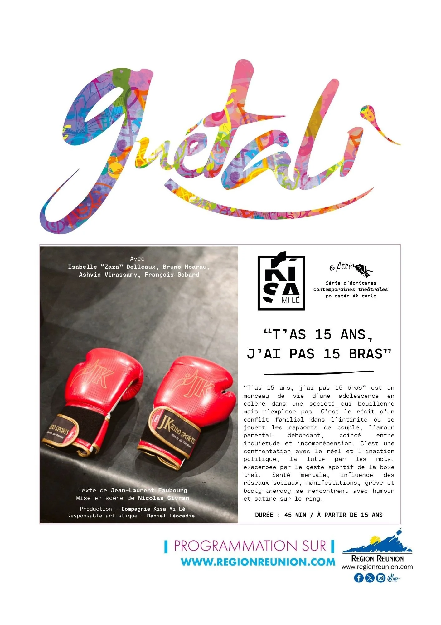 CIE KISA MI LÉ / T'AS 15 ANS, J'AI PAS 15 BRAS (GRATUIT) (copie)