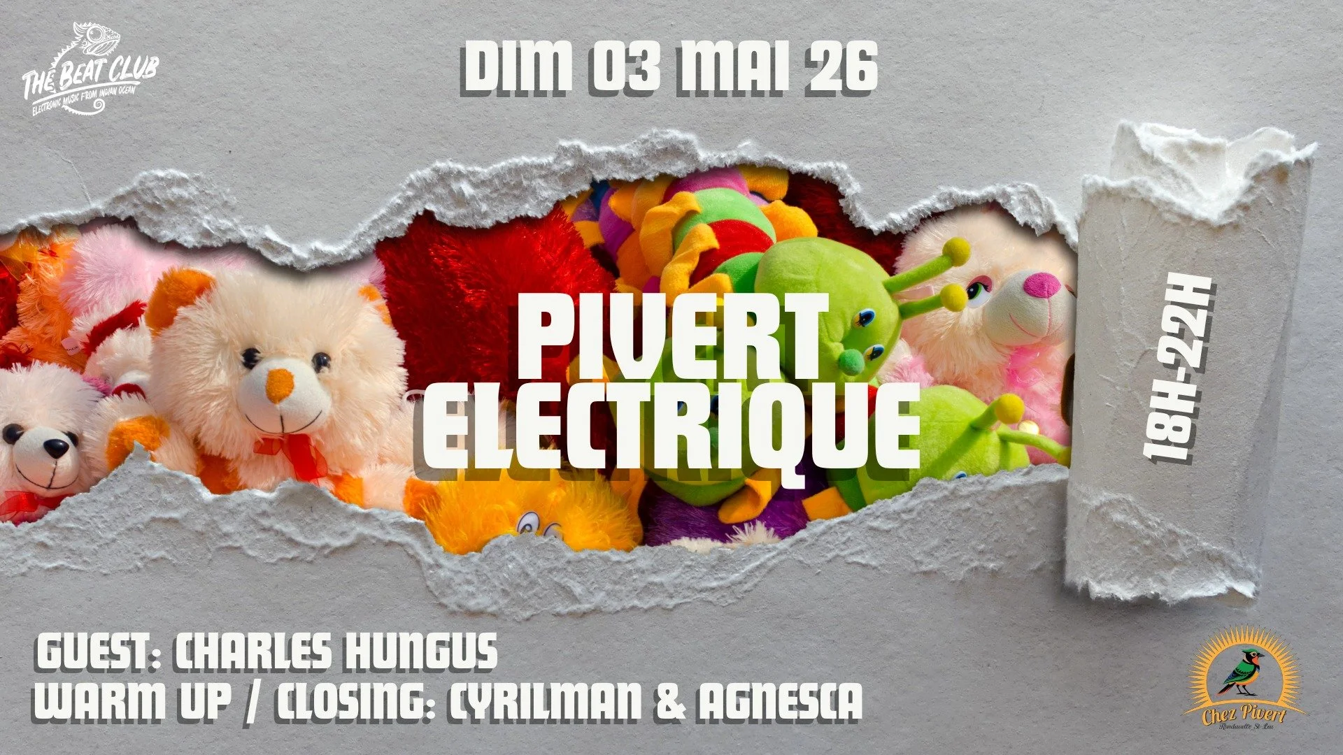 LE PIVERT ÉLECTRIQUE #17 / CHARL HUNGUS + THE BEAT CLUB (GRATUIT)