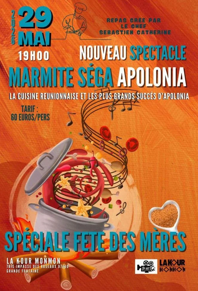 MARMITE SÉGA / REPAS-CONCERT AVEC LE GROUPE APOLONIA (60€)