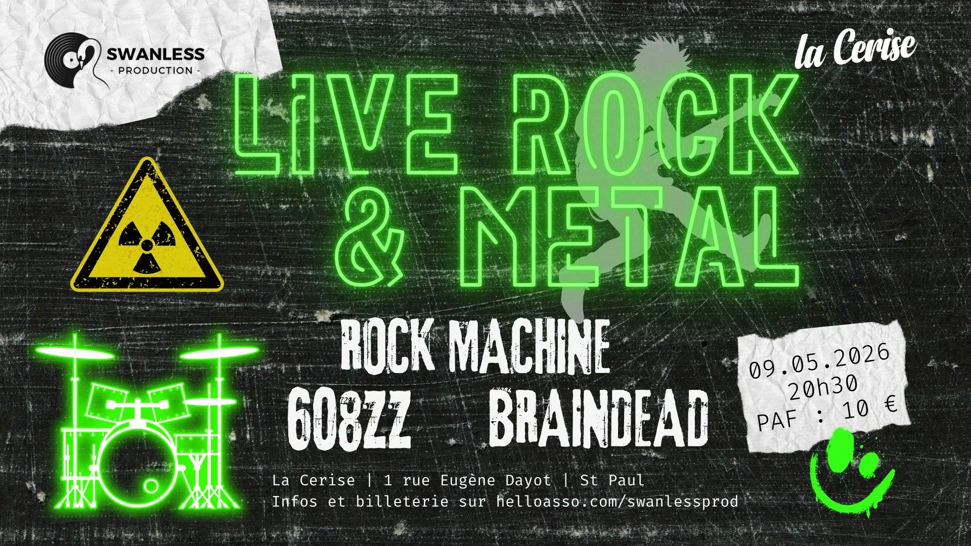 SWAN LIVES #4 ROCK &amp; METAL /ROCK MACHINE + 608ZZ + BRAINDEAD (5€)