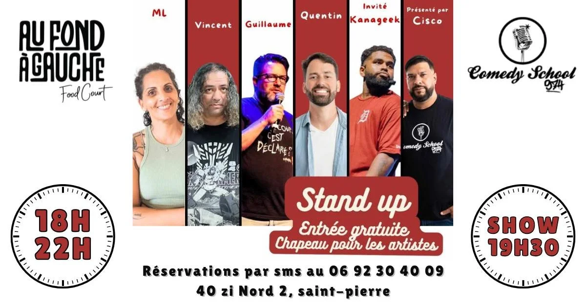 PLATEAU STAND-UP AU FOND À GAUCHE FOODCOURT (GRATUIT)