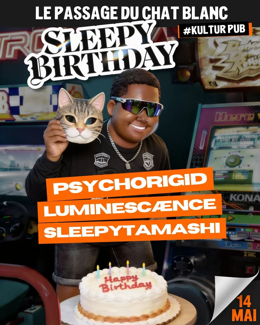 SLEEPY BIRTHDAY / PSYCHORIGID + SLEEPY TAMASHI /+ LUMINESCÆNCE (GRATUIT)