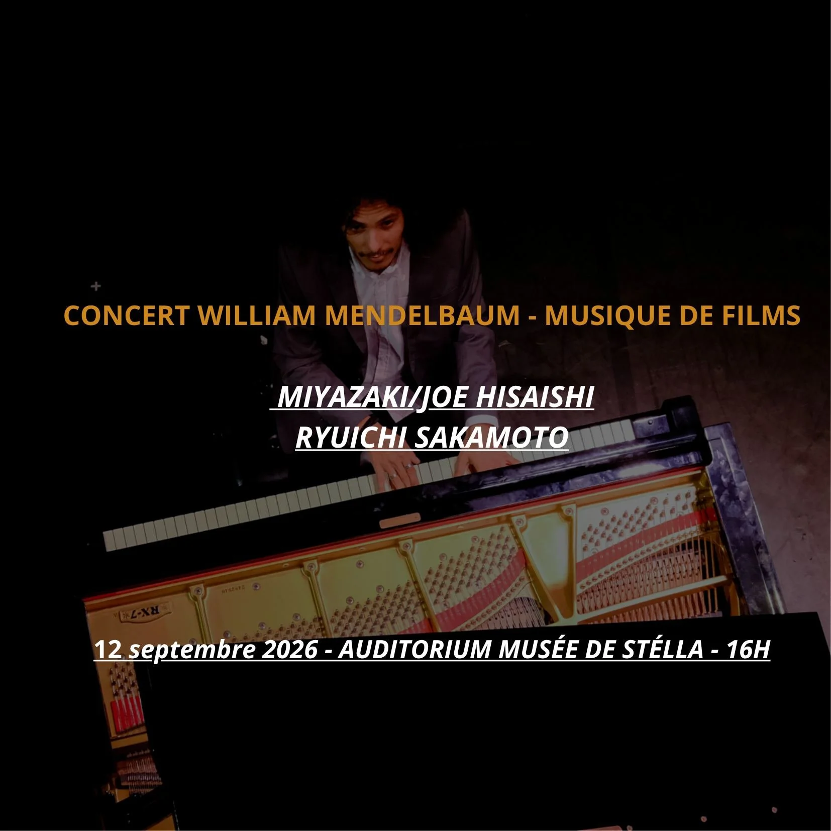 WILLIAM MENDELBAUM / MUSIQUE DE FILMS : MIYAZAKI/JOE HISAISHI -RYUICHI SAKAMOTO (30€)