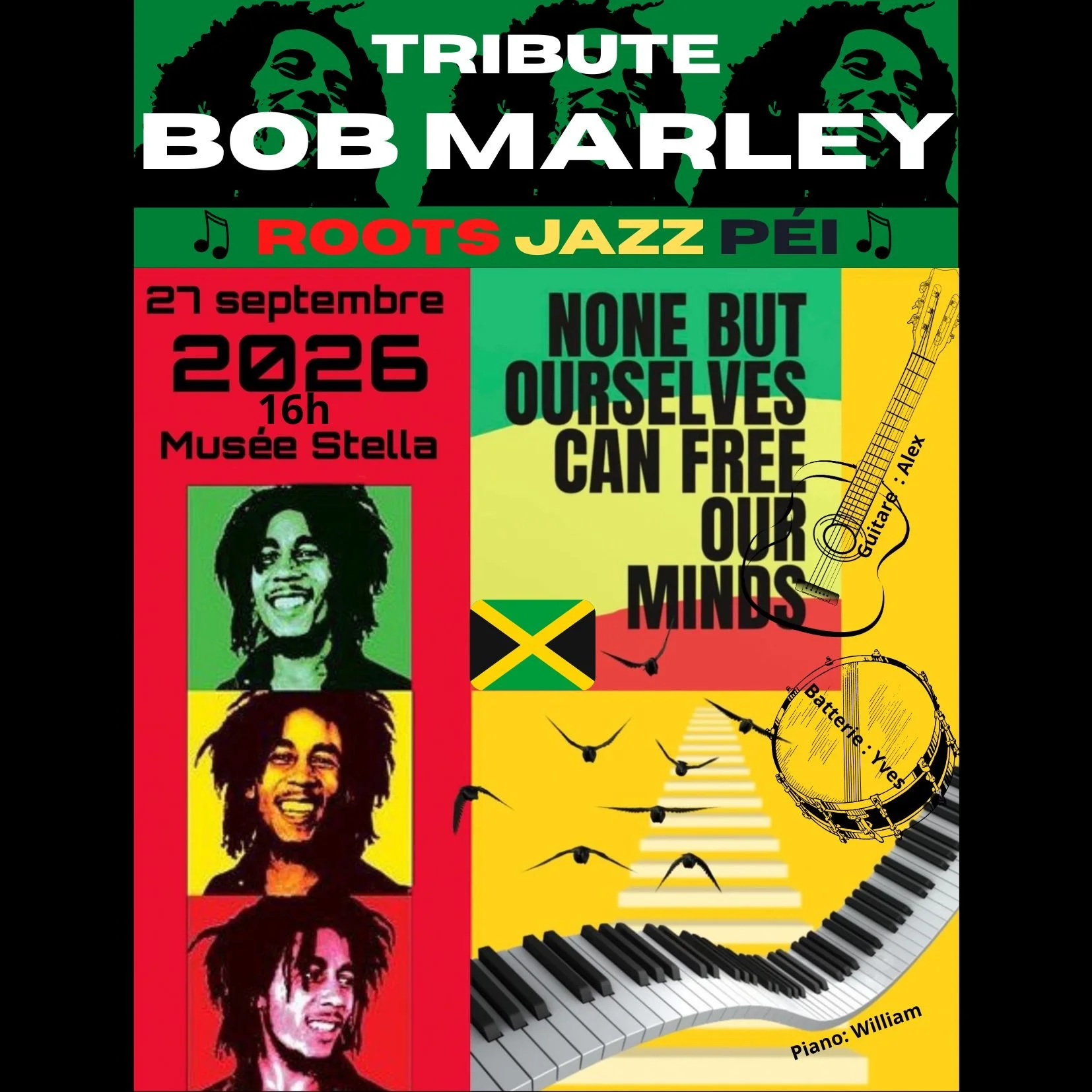 ROOTS JAZZ PÉI (TRIO) / TRIBUTE BOB MARLEY (30€)