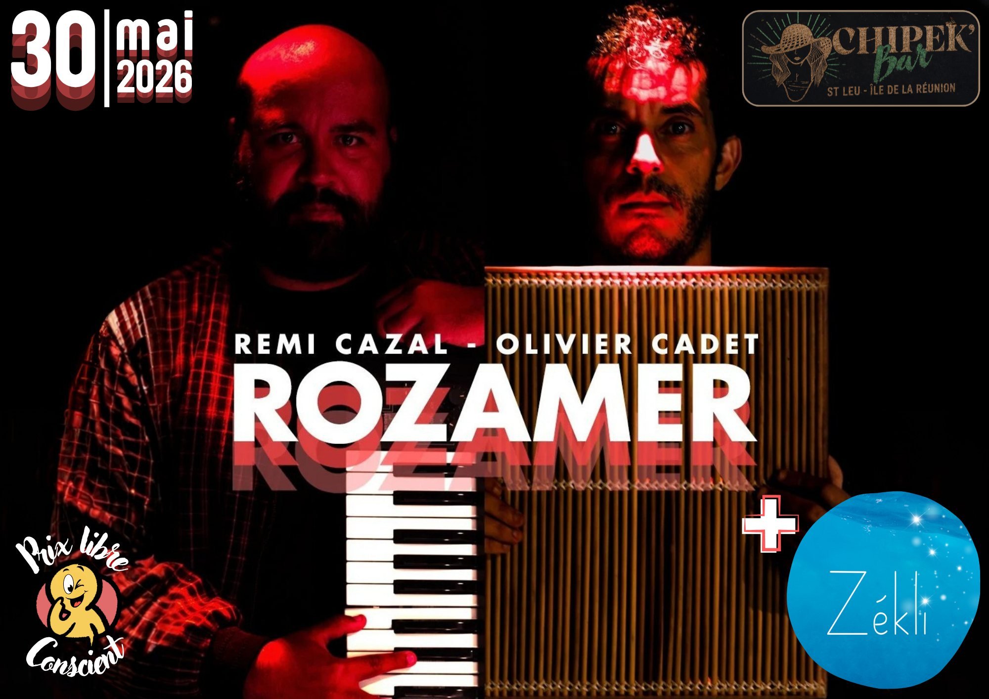 ELECTRO MALOYA + CHANSON INTIMISTE / ROZAMER + ZÉKLI (PRIX LIBRE)
