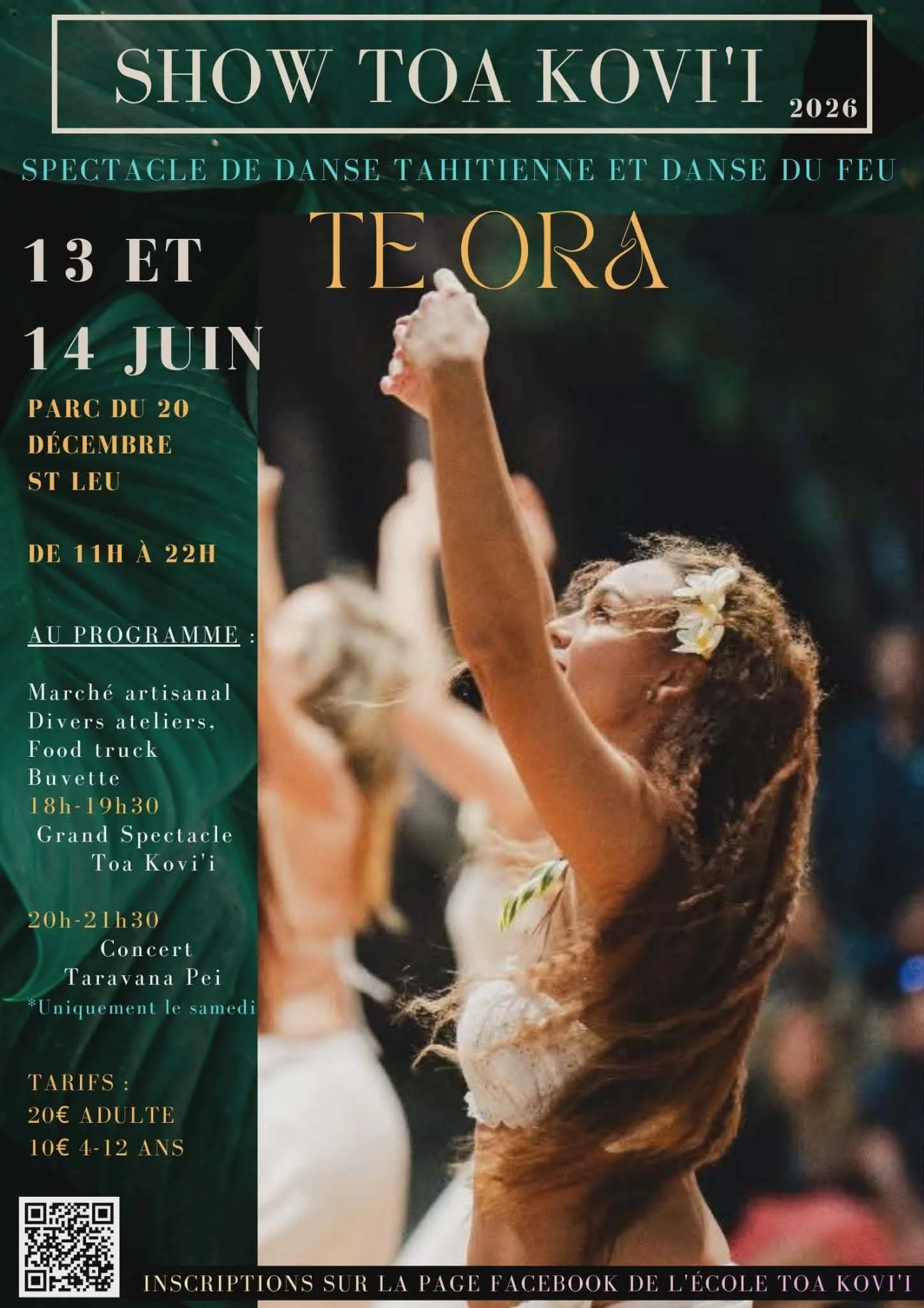 CHANTS ET DANSES TAHITIENNES / TOA KOVI'I 2026 (10-20€)