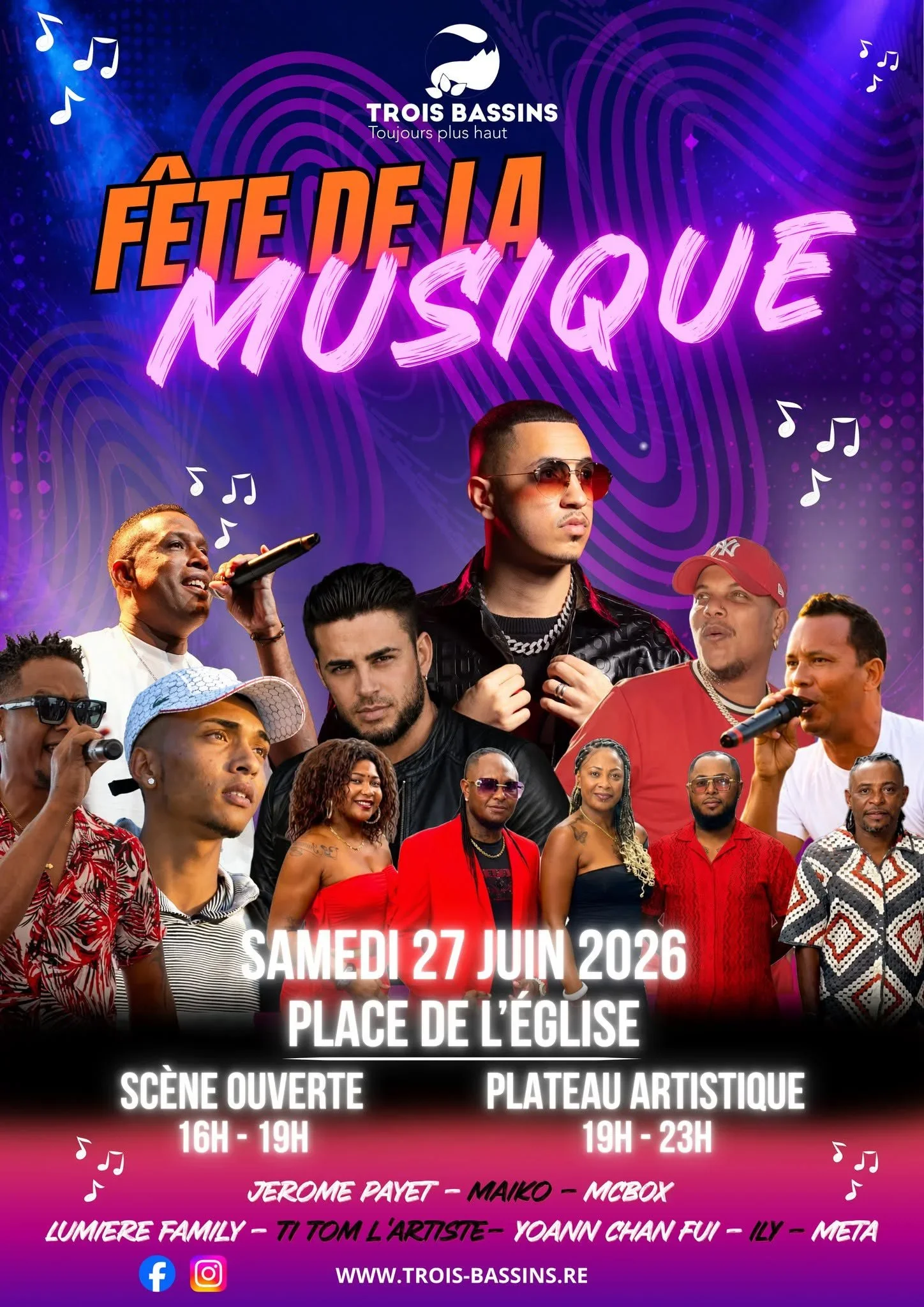 3BASS FÊTE LA MUSIQUE (GRATUIT)