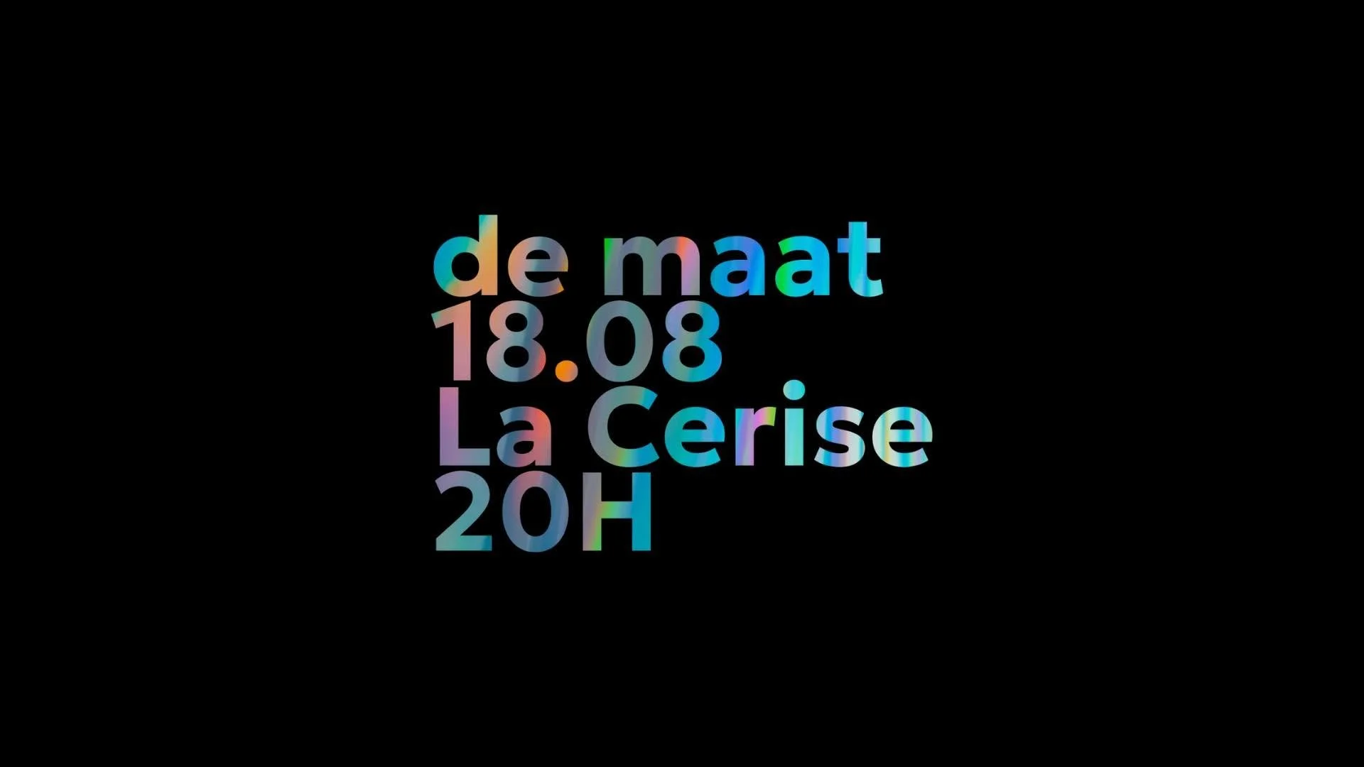 LES MARDIS DE L'IMPRO / DE MAAT (10€)