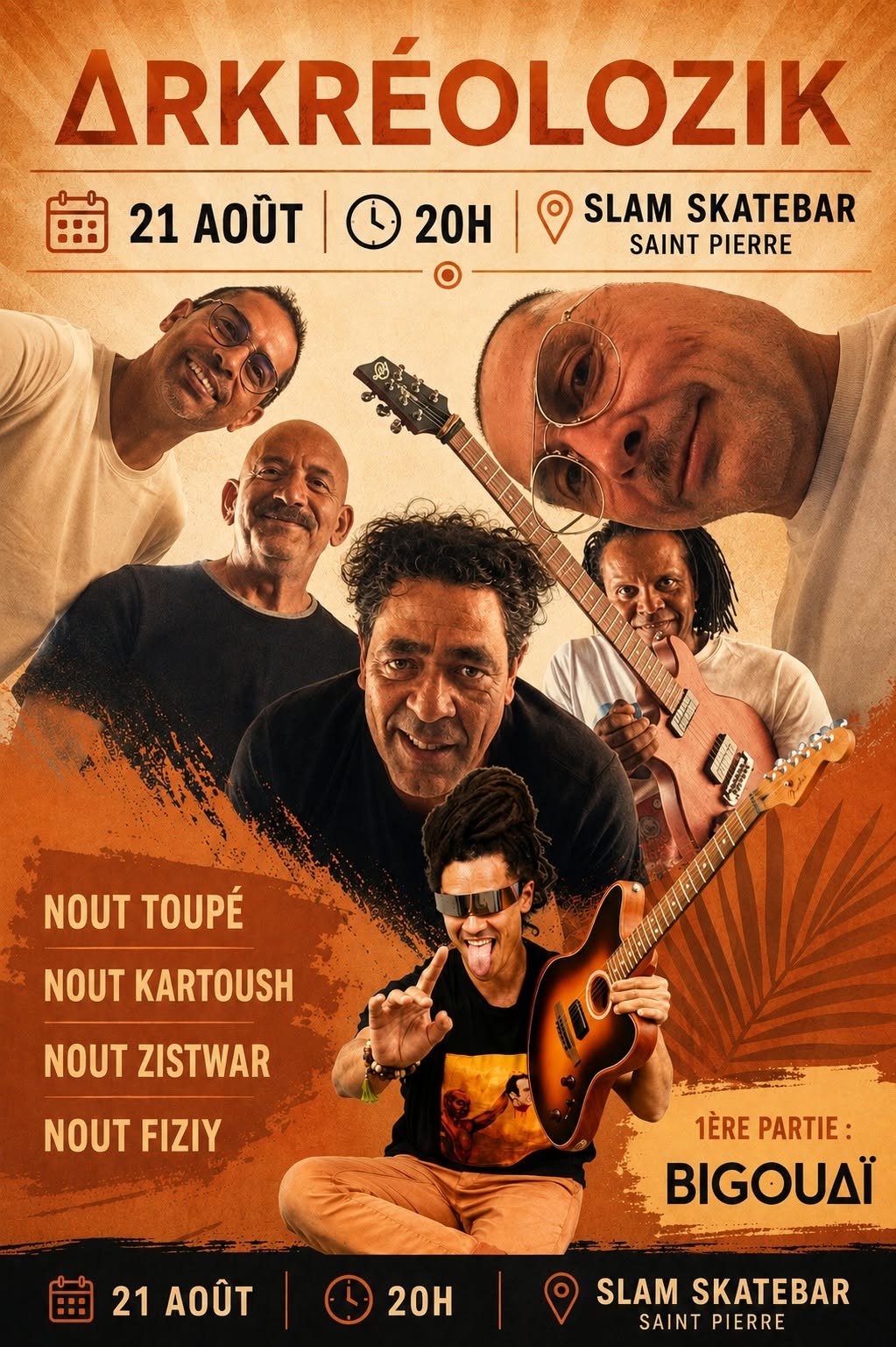 ARKREOLOZIK EN CONCERT + BIGOUAÏ (PRIX  NON COMMUNIQUÉ)