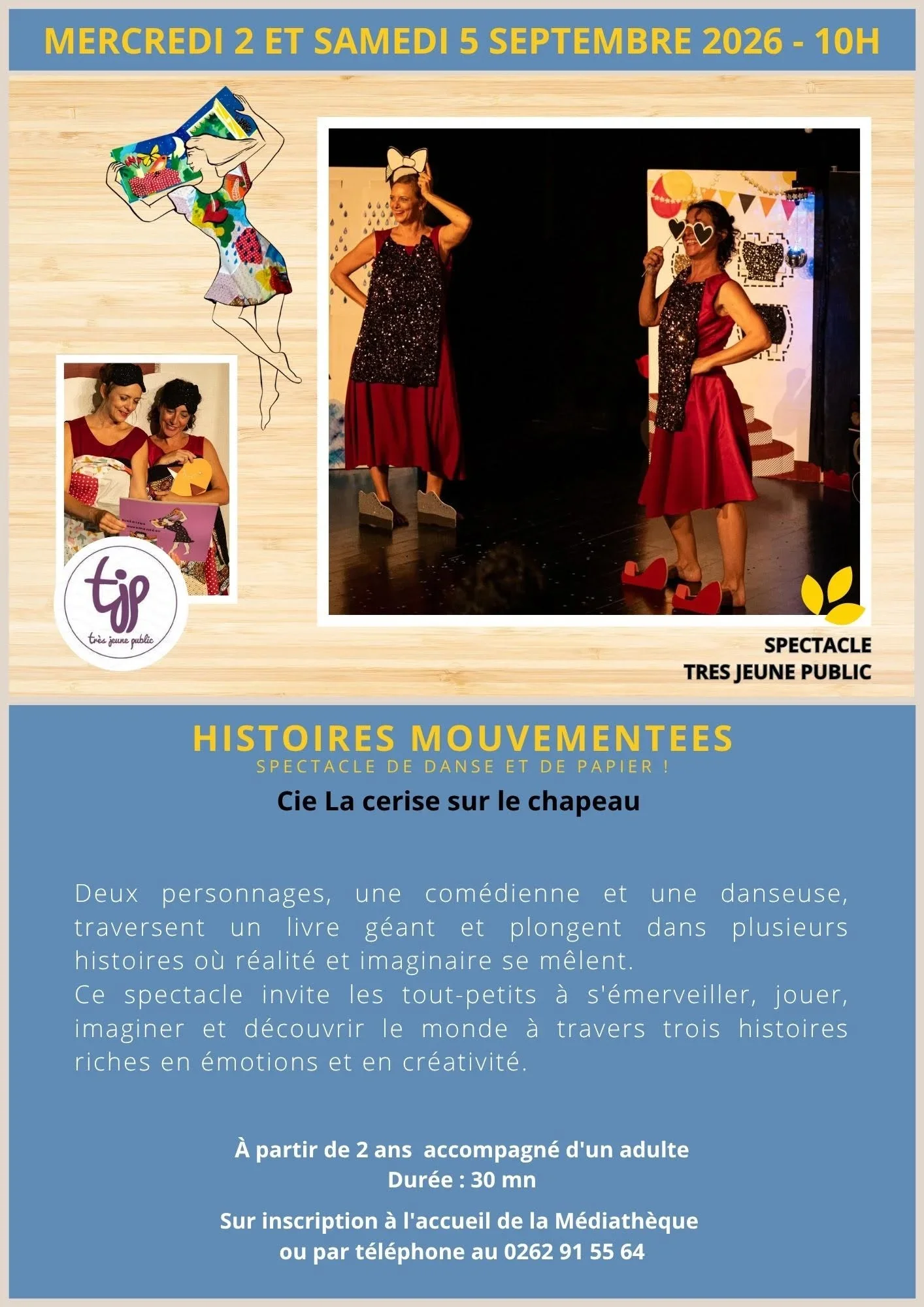 CIE CERISE SUR LE CHAPEAU / LECYURES MOUVEMENTÉES (GRATUIT SUR INSCRIPTION)