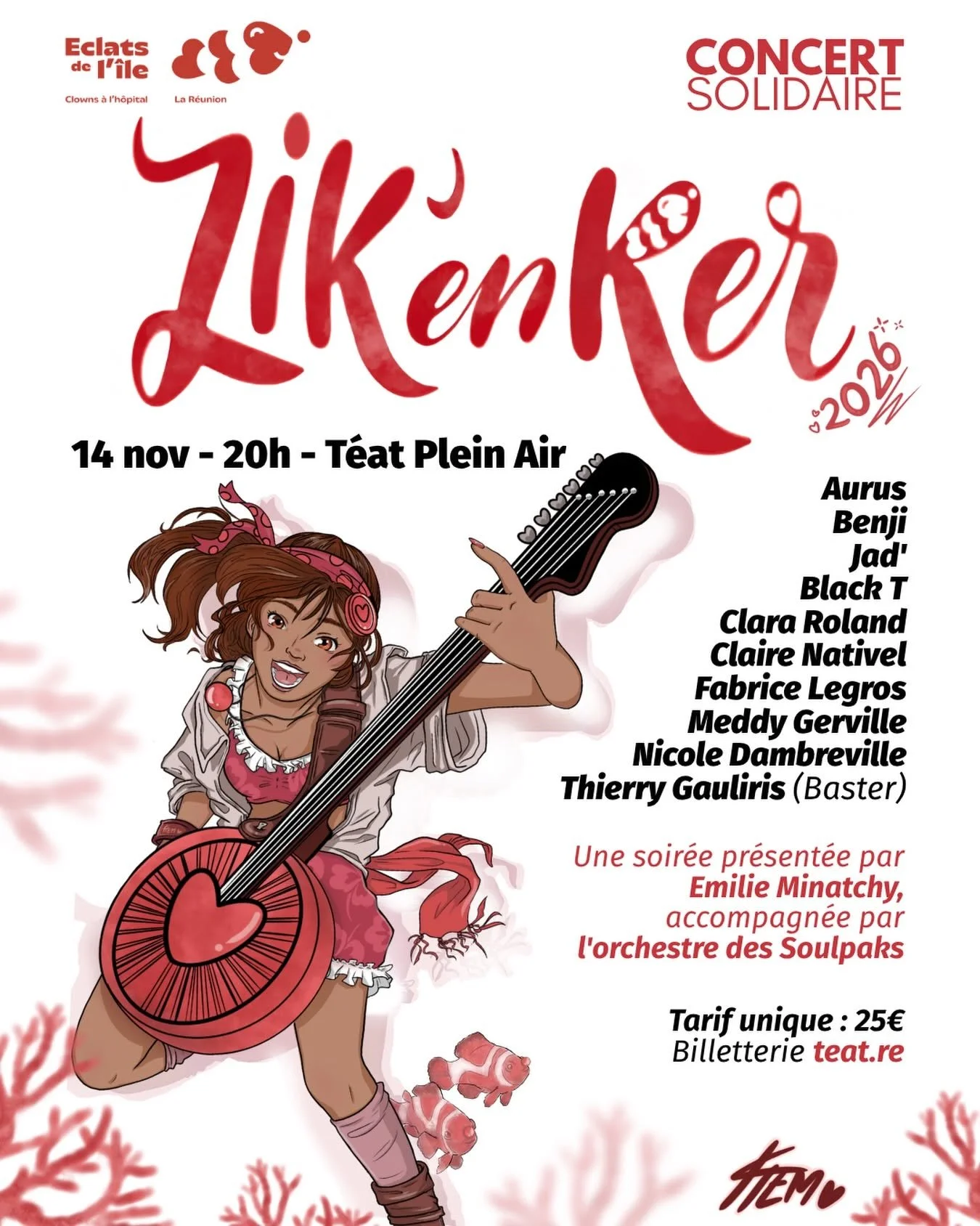 CONCERT SOLIDAIRE / ZIK'EN KÈR (25€)