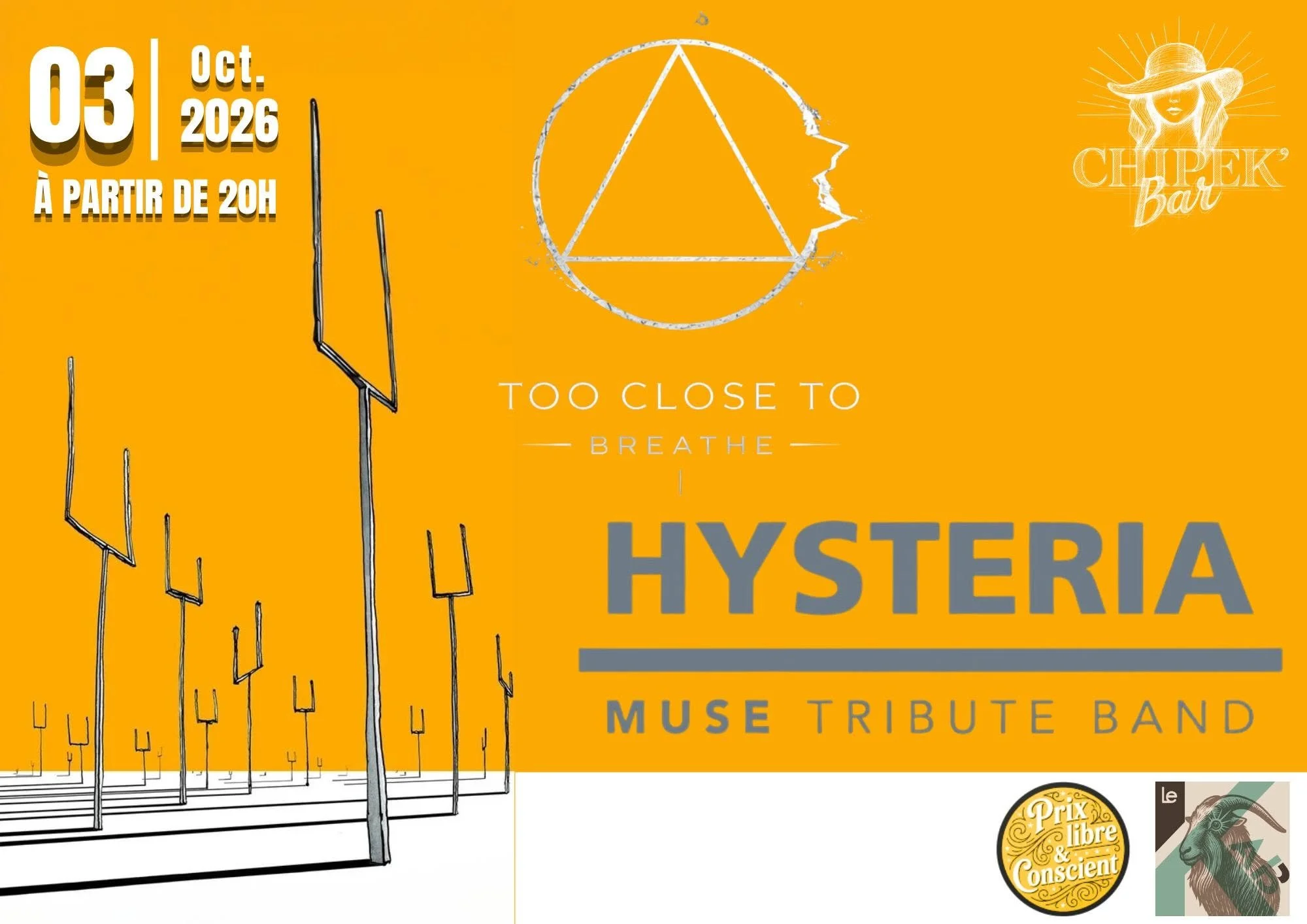 POP ROCK / TOO CLOSE TO BREATHE + HYSTERIA (PRIX LIBRE)