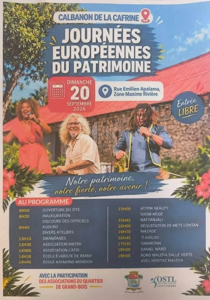JOURNÉES EUROPÉENNES DU PATRIMOINE / DANYÈL WARO + HERITAZ MALOYA + SIMARON (GRATUIT)