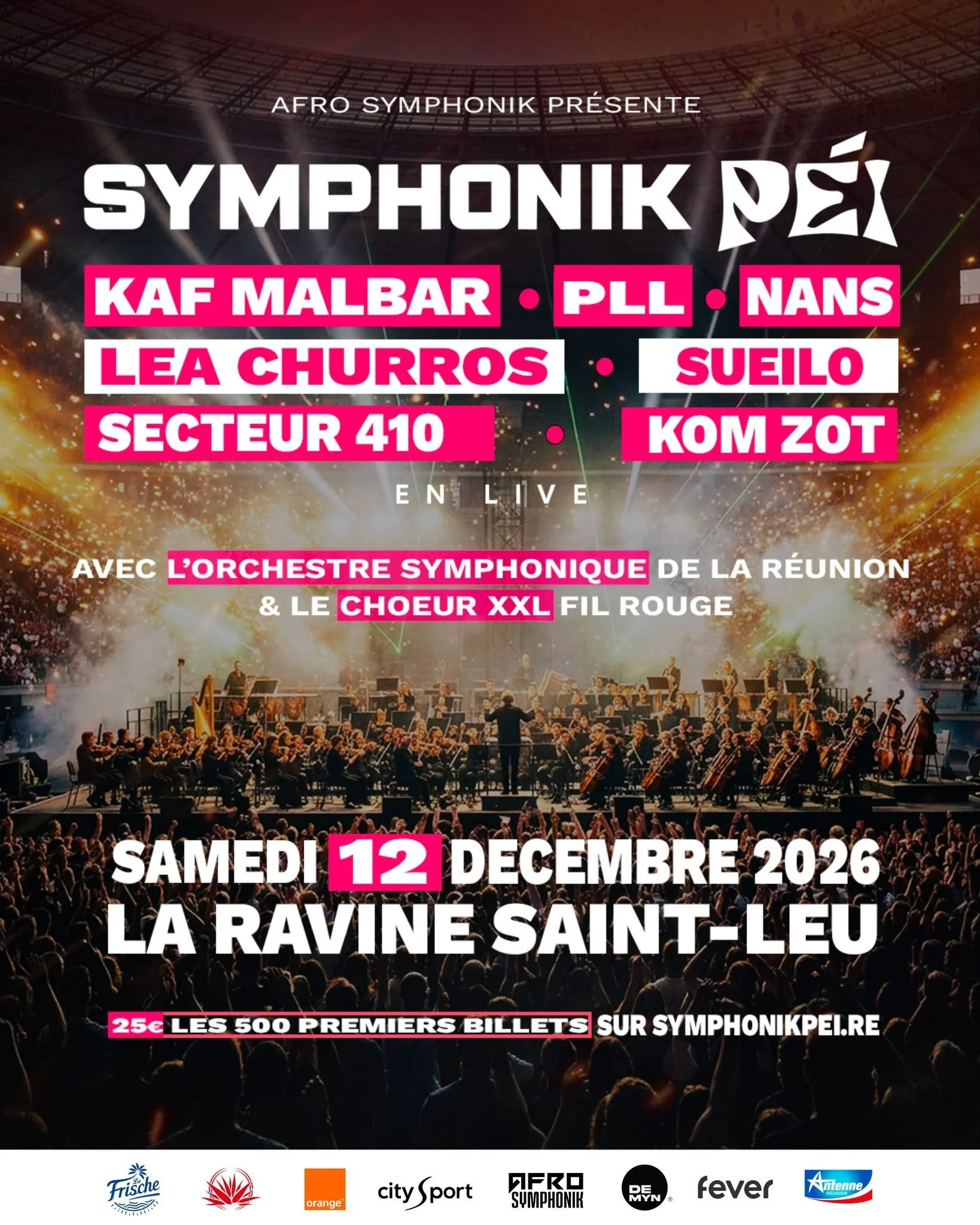 SYMPHONIK PÉI / KAF MALBAR + SECTEUR 410 + SUEILO + LÉA CHURROS + PLL (25-36€)