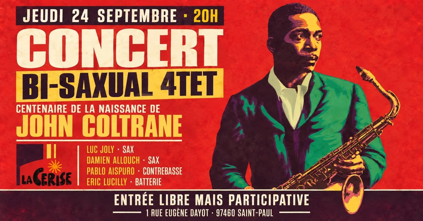 HOMMAGE À JOHN COLTRANE / BI-SAXUAL 4TET (PRIX LIBRE)