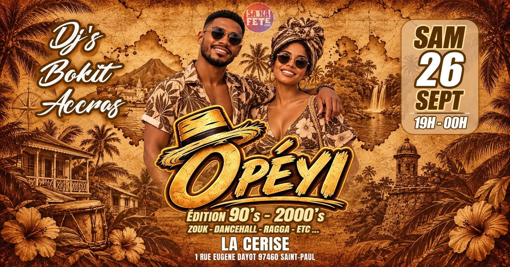 ZOUK DANCEHALL RAGGA / SOIRÉE ASSOCIATVE "OPÉYI" (GRATUIT)