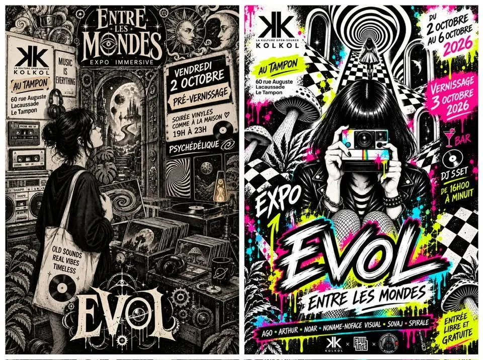 VERNISSAGE / COLLECTIF EVOL / ENTRE LES MONDES (GRATUIT)