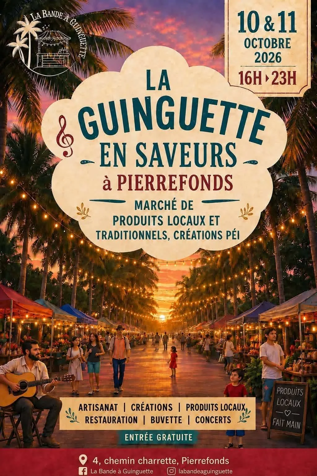 LA GUINGETTE EN SAVEURS / FLAMBOLA + MILÉ + LES MAINS NOIRES(GRATUIT)