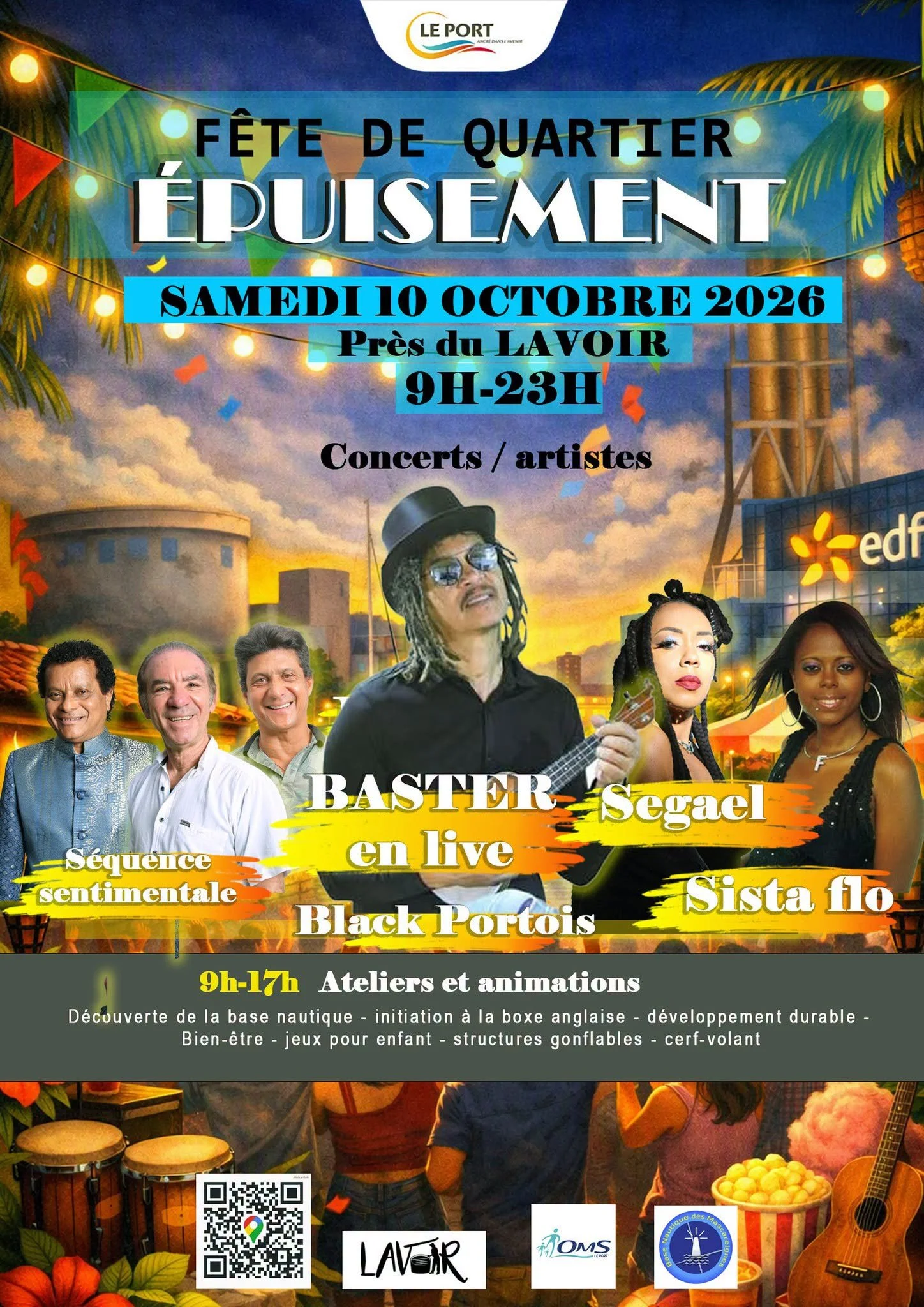 FÊTE DU QUARTIER ÉPUISEMENT / BASTER + SEGAEL + SISTA FLO + BLACK PORTOIS + SÉQUENCE SENTIMENTALE (GRATUIT)
