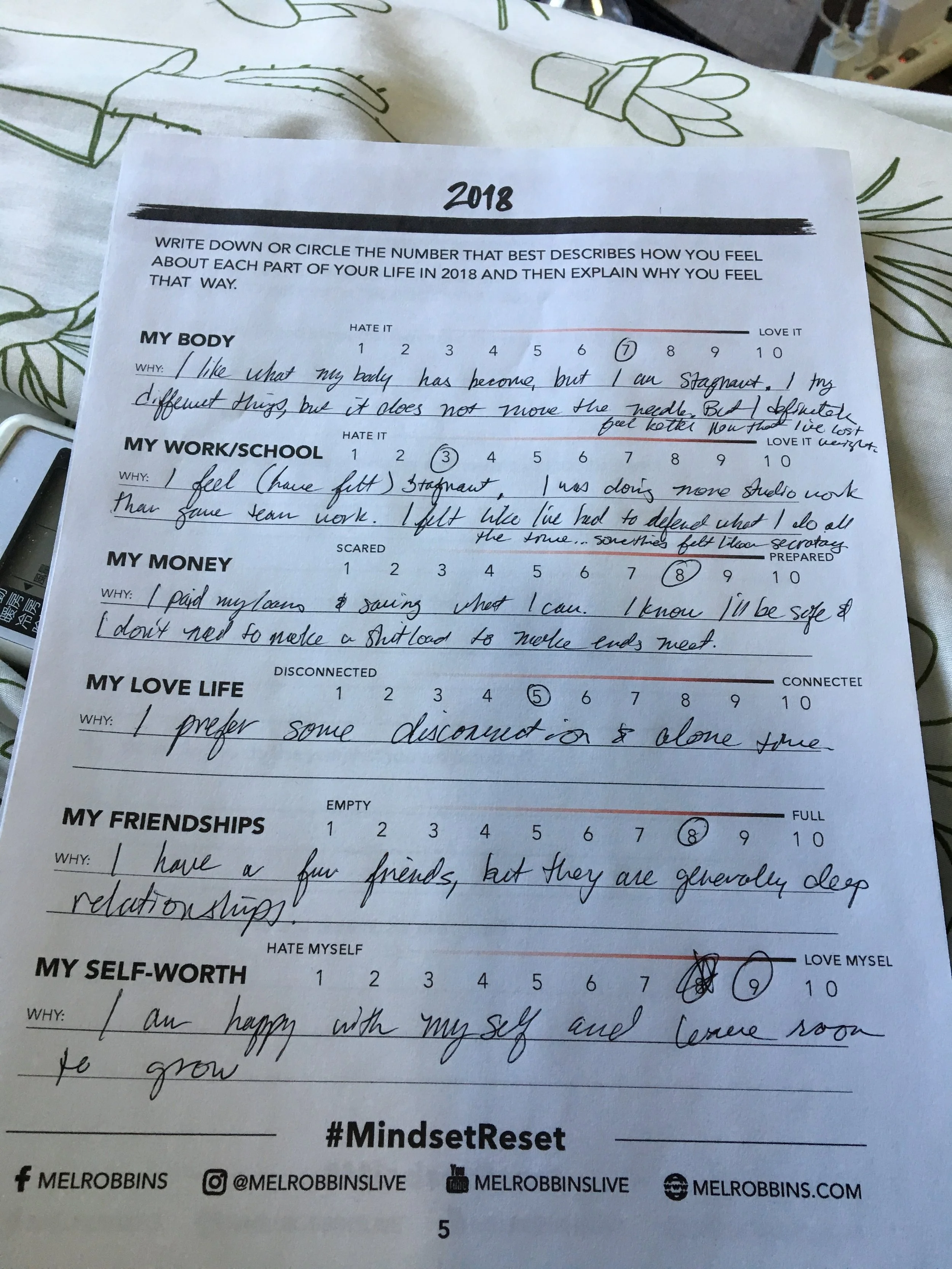 Day 2: Grading my 2018