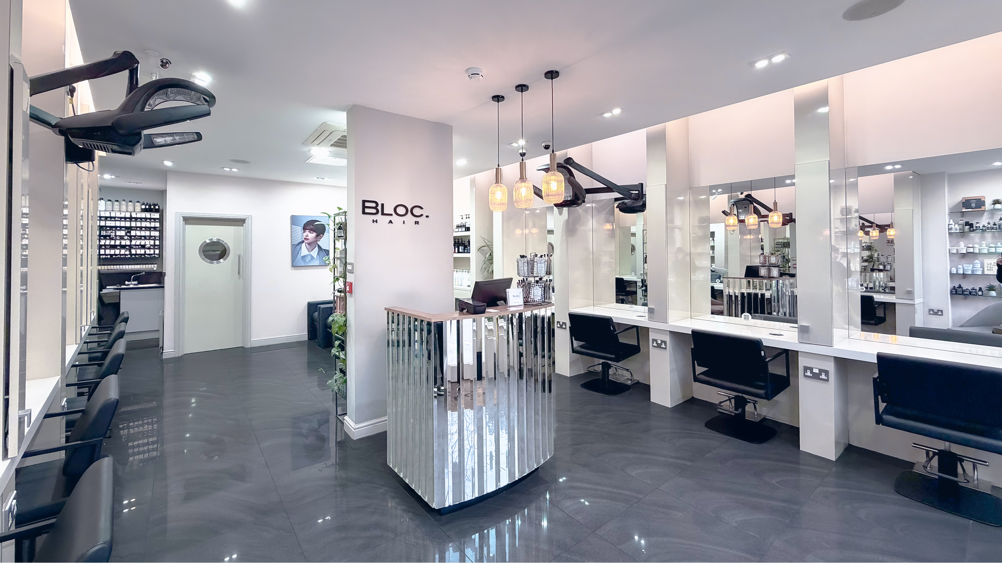Bloc Hair Salon Interior in Reading