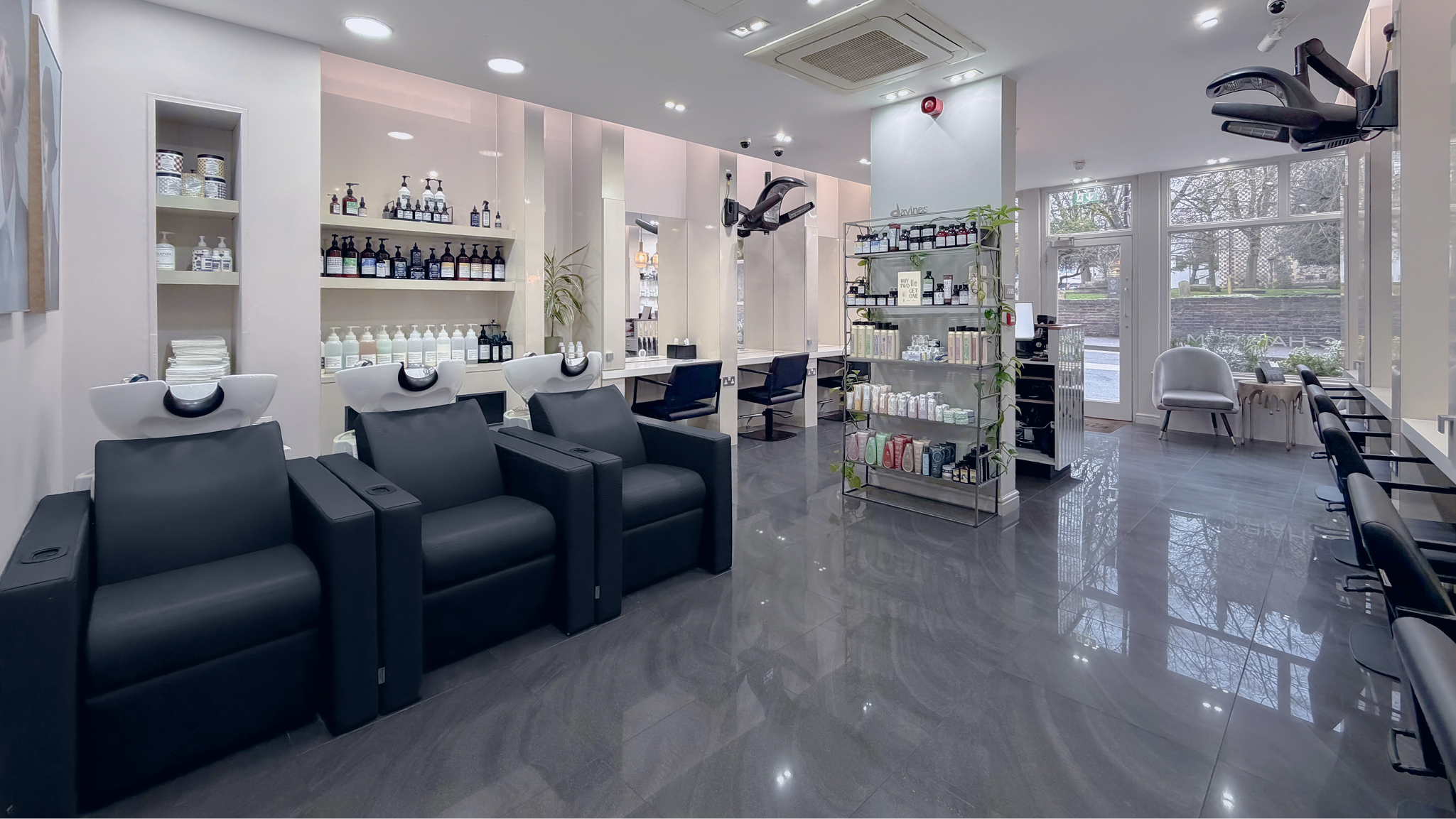 Bloc Hair Salon Wash Area and Retail Space Reading