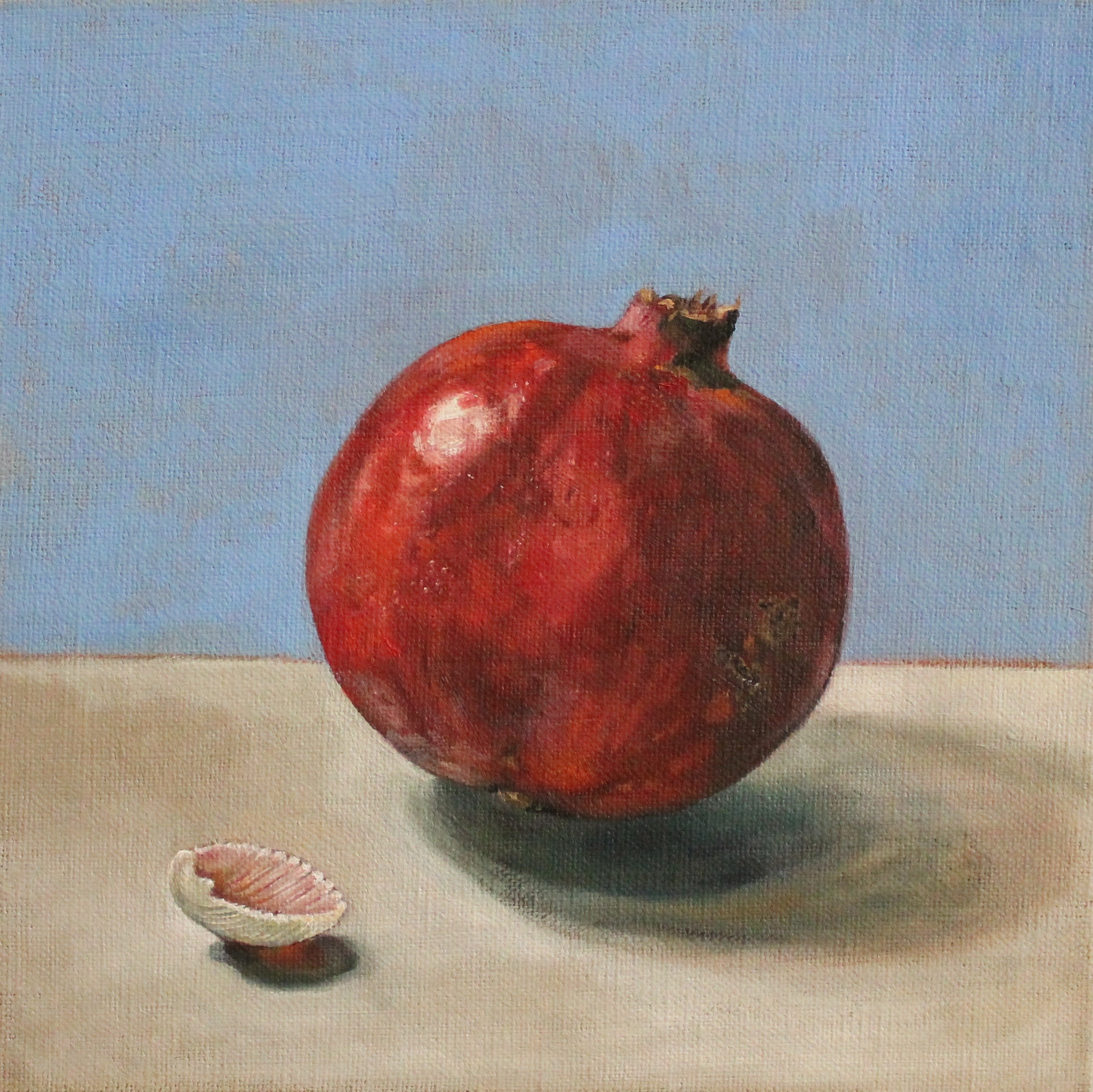 Pomegranate with seashell 