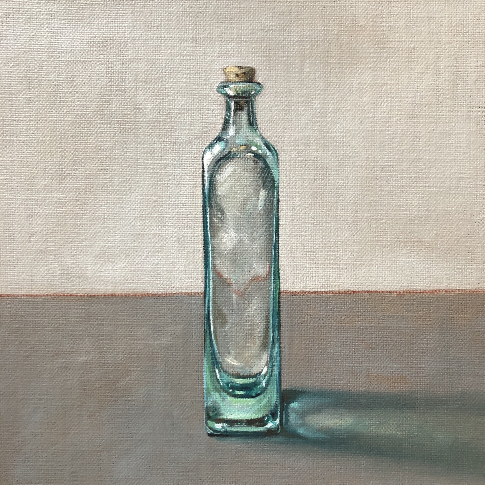 Small green bottle