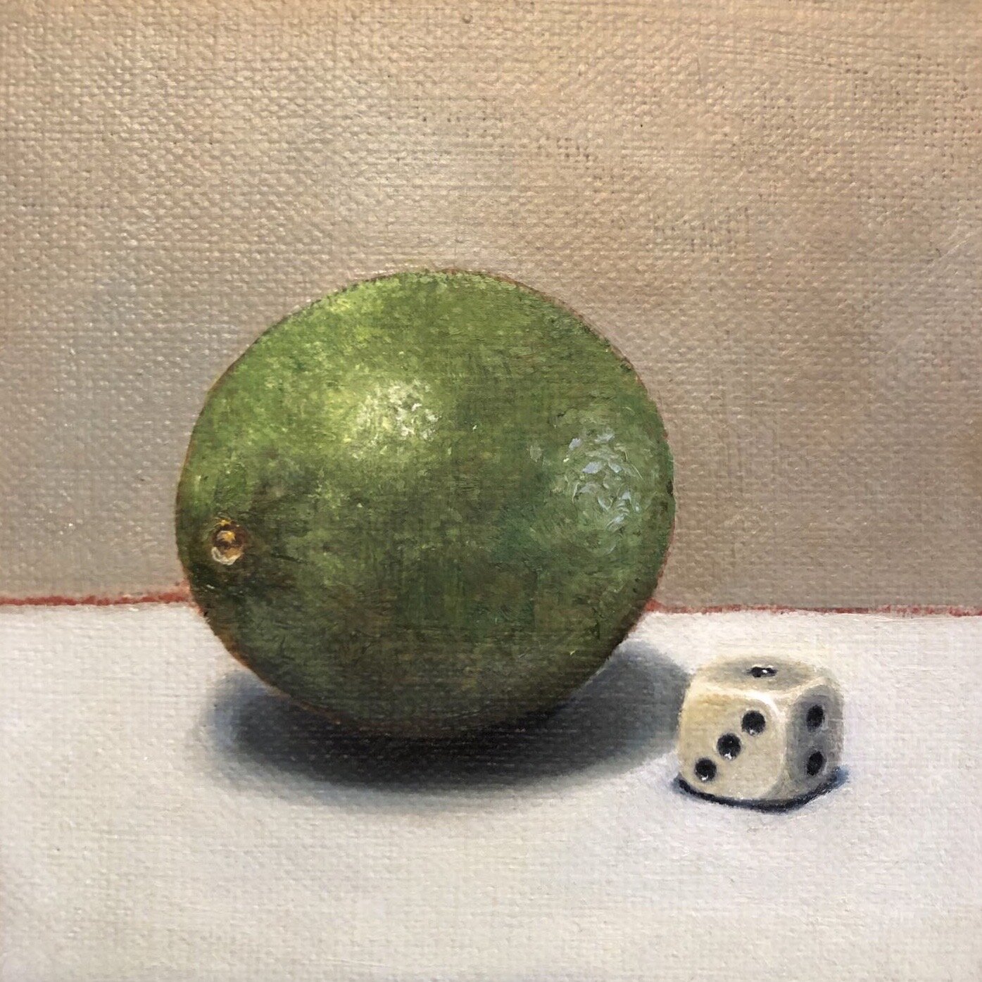 Lime with dice (SOLD)
